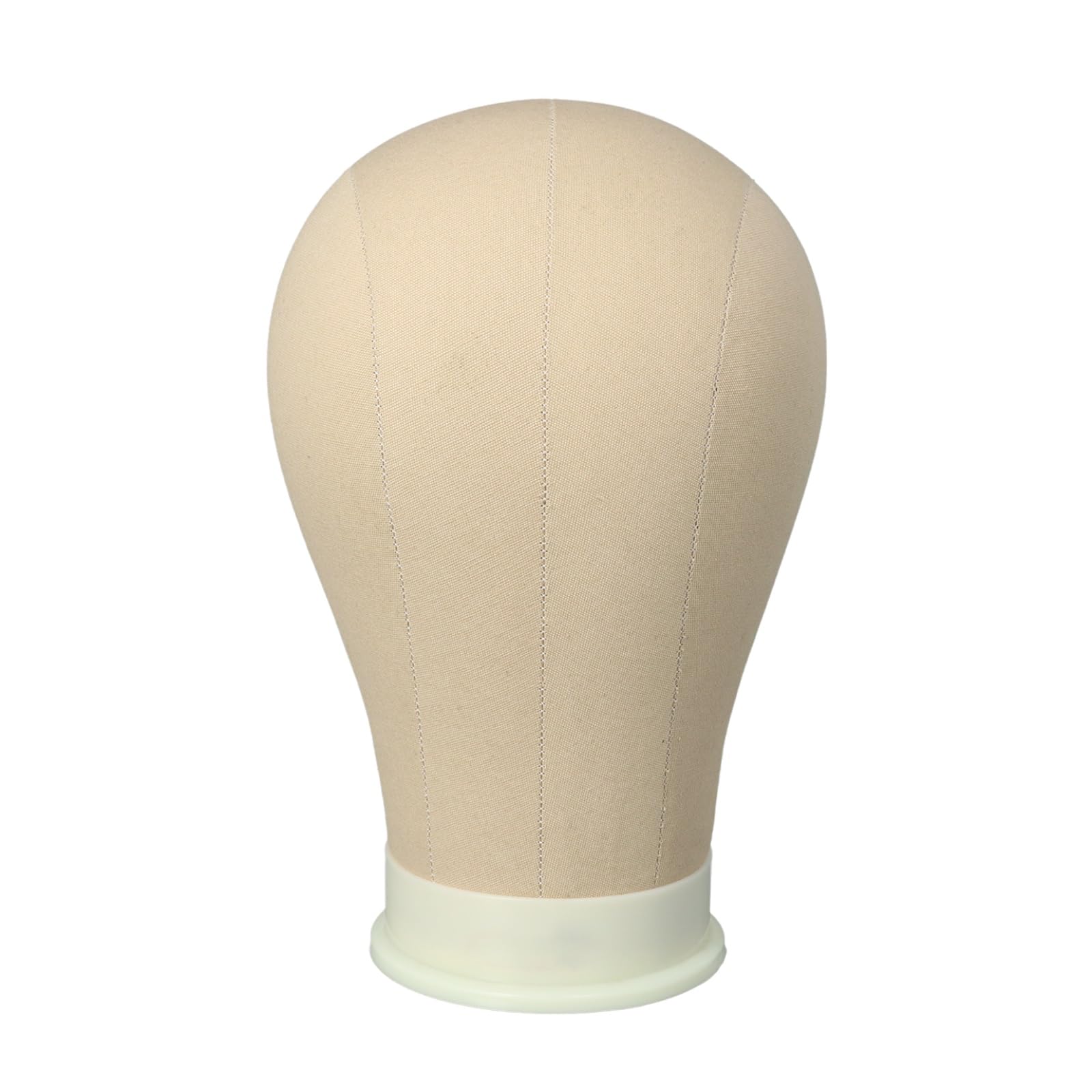 AliLeader Canvas Block Mannequin Wig Display Styling Head with Mount Hole (Light Brown, 21)