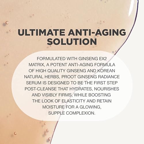 Ginseng Radiance Serum  52.5% Ginseng Extract Rejuvenating Face Serum  Formulated With Hyaluronic Acid, Wgf Complex-3  Korean Sk