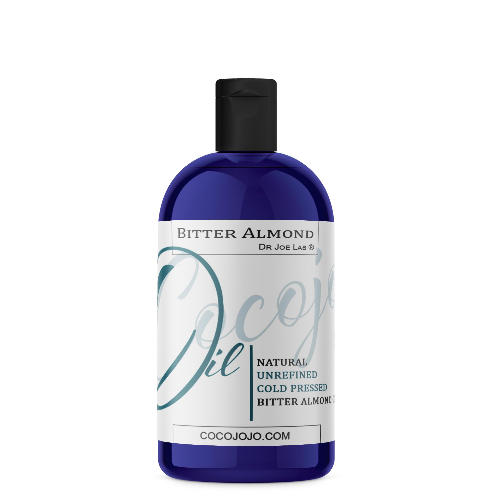 Dr Joe Lab Bitter Almond Oil - 16 oz - 100% Pure, All Natural, Organic Sourced, Non GMO, Carrier Oil - for Skin, Hair, Body, Nai