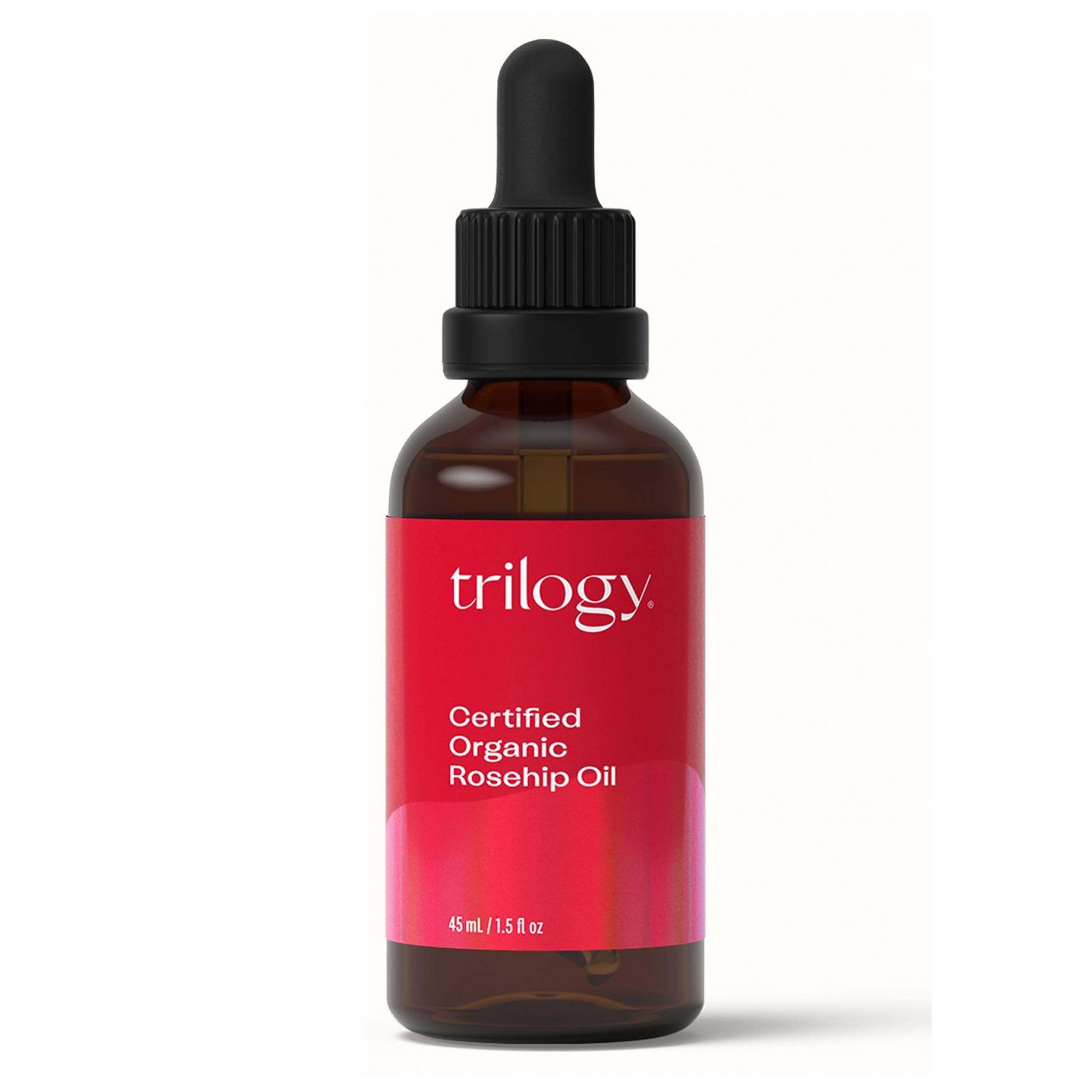 Trilogy Certified Organic Rosehip Oil - Pure Cold-Pressed Rosehip Seed Oil for Scars, Stretch Marks, Fine Lines & Wrinkles - Wit