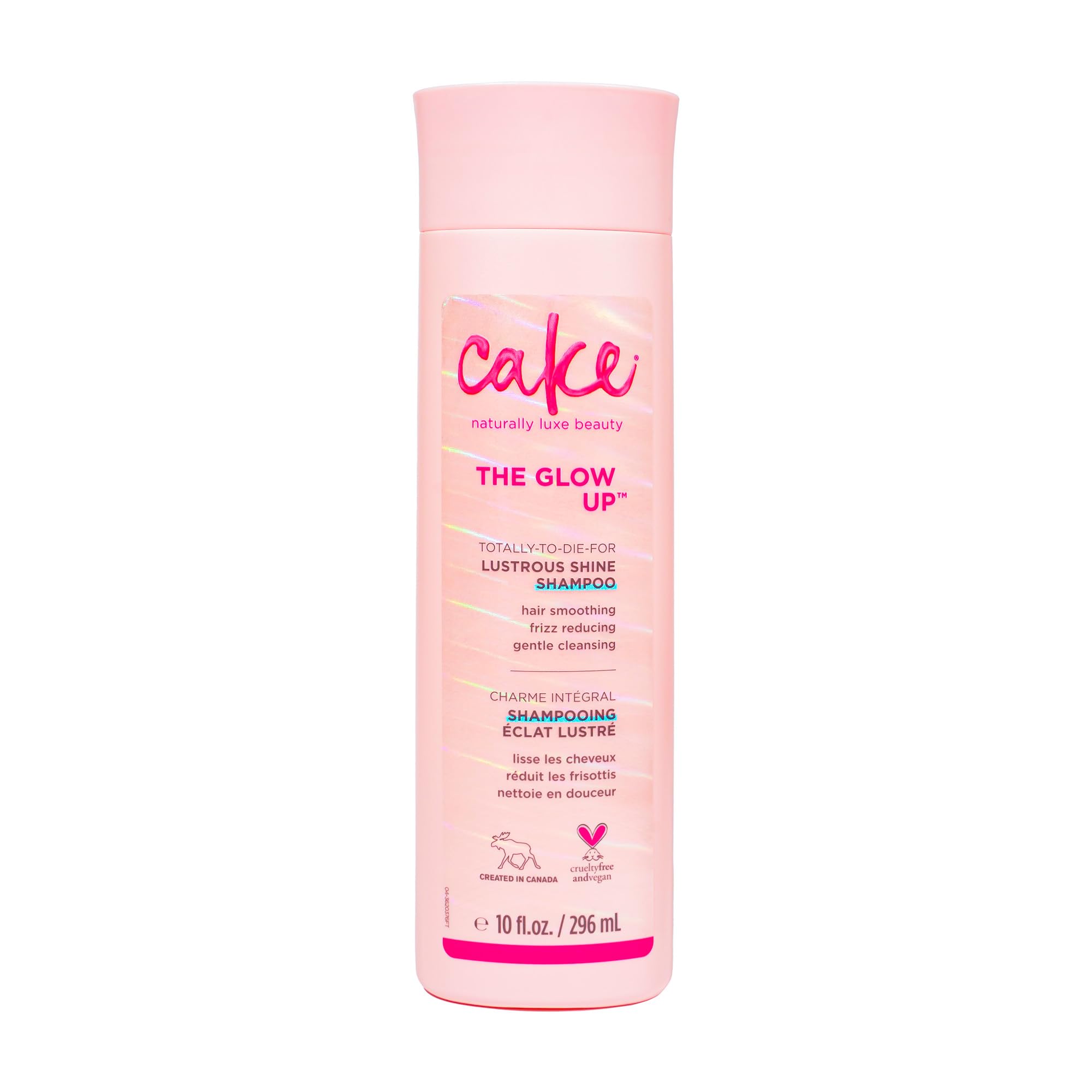 Cake Beauty The Glow Up Lustrous Shine Shampoo, Vegan and SulfateFree, 10 oz