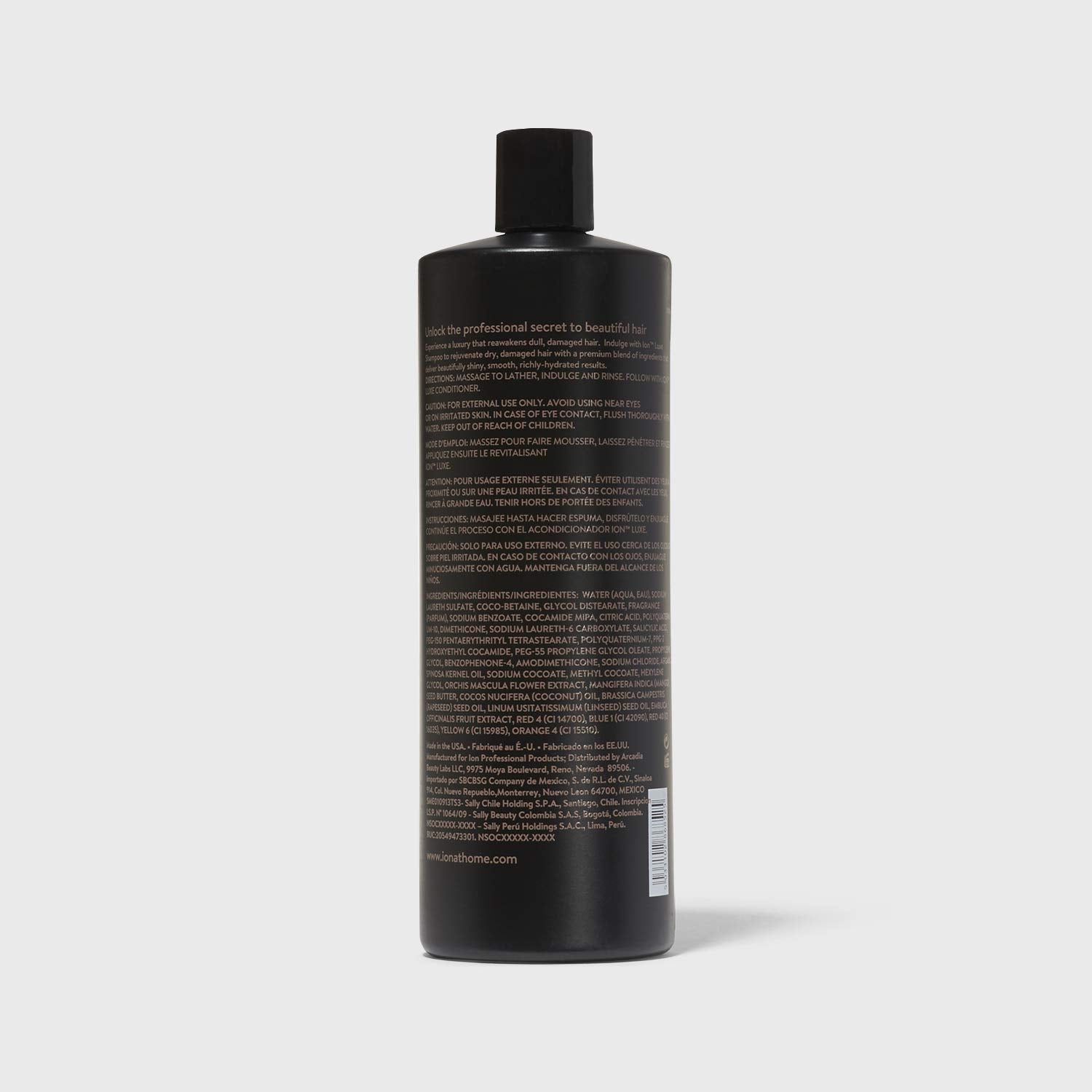 Ion Luxe Shampoo, Hydrating, Premium Oil Blend, Strengthening, Dry, Damaged Hair