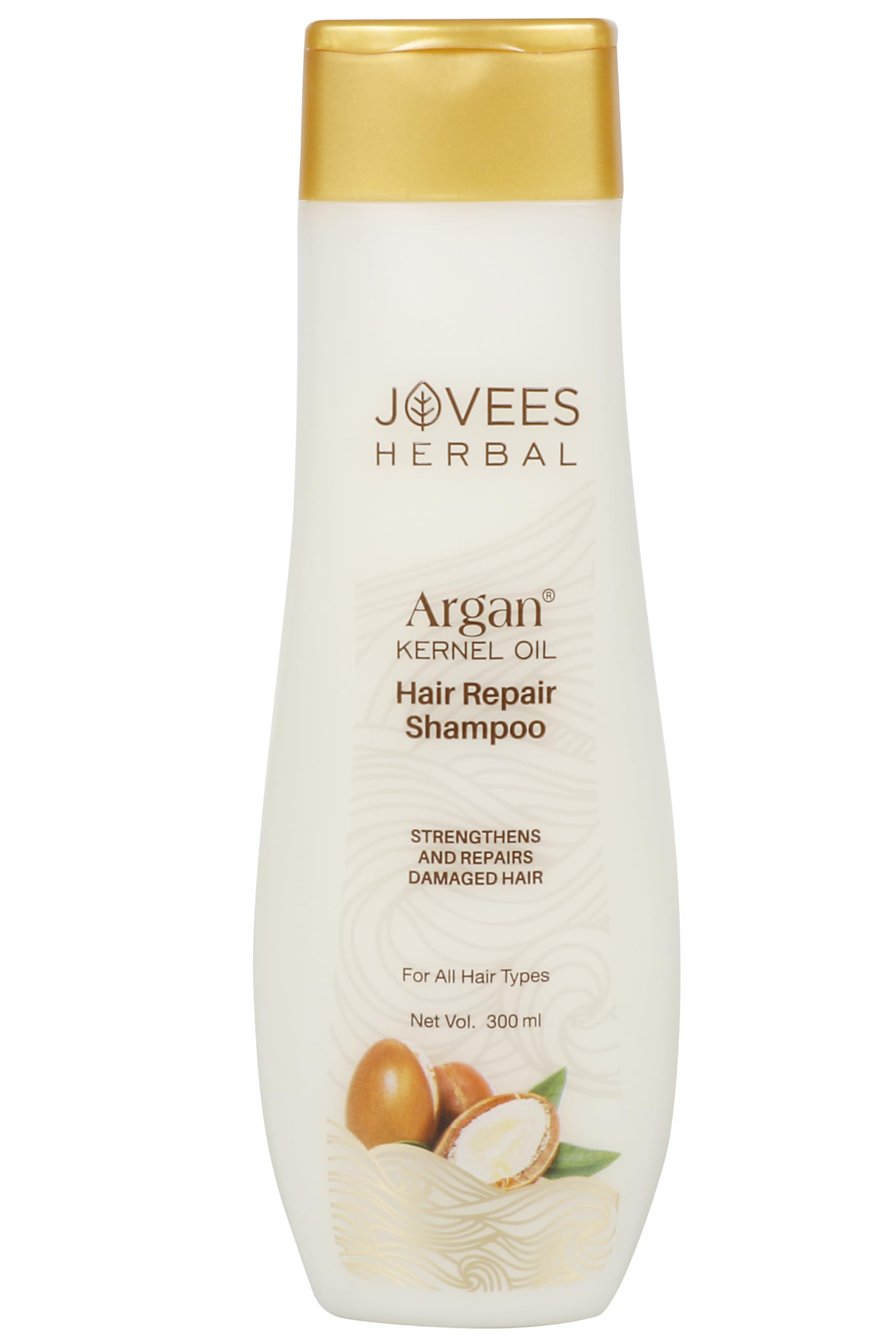 Jovees Herbal Argan Kernal Oil Hair Repair Shampoo For Strengthen And Repairs Hair For All Skin Types 300Ml