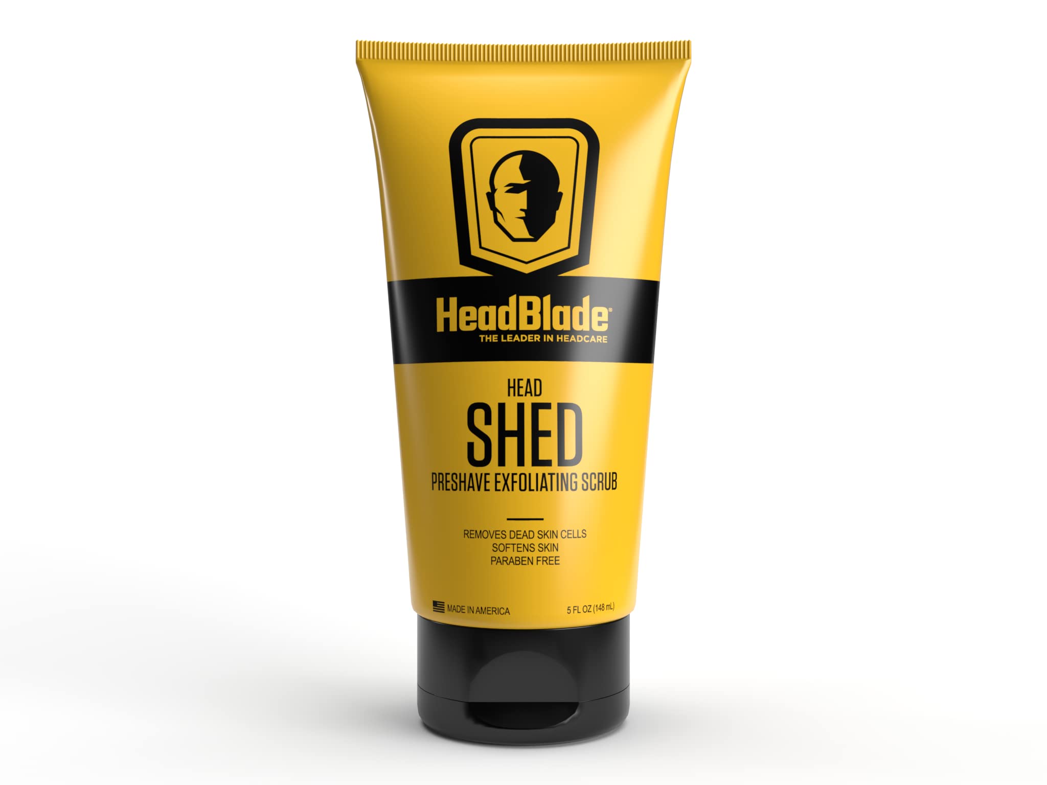 Headblade Headshed Men'S Exfoliating Scrub - 5 Oz - Face Wash & Cleanser - Removes Dead Skin And Preps For Great Shave