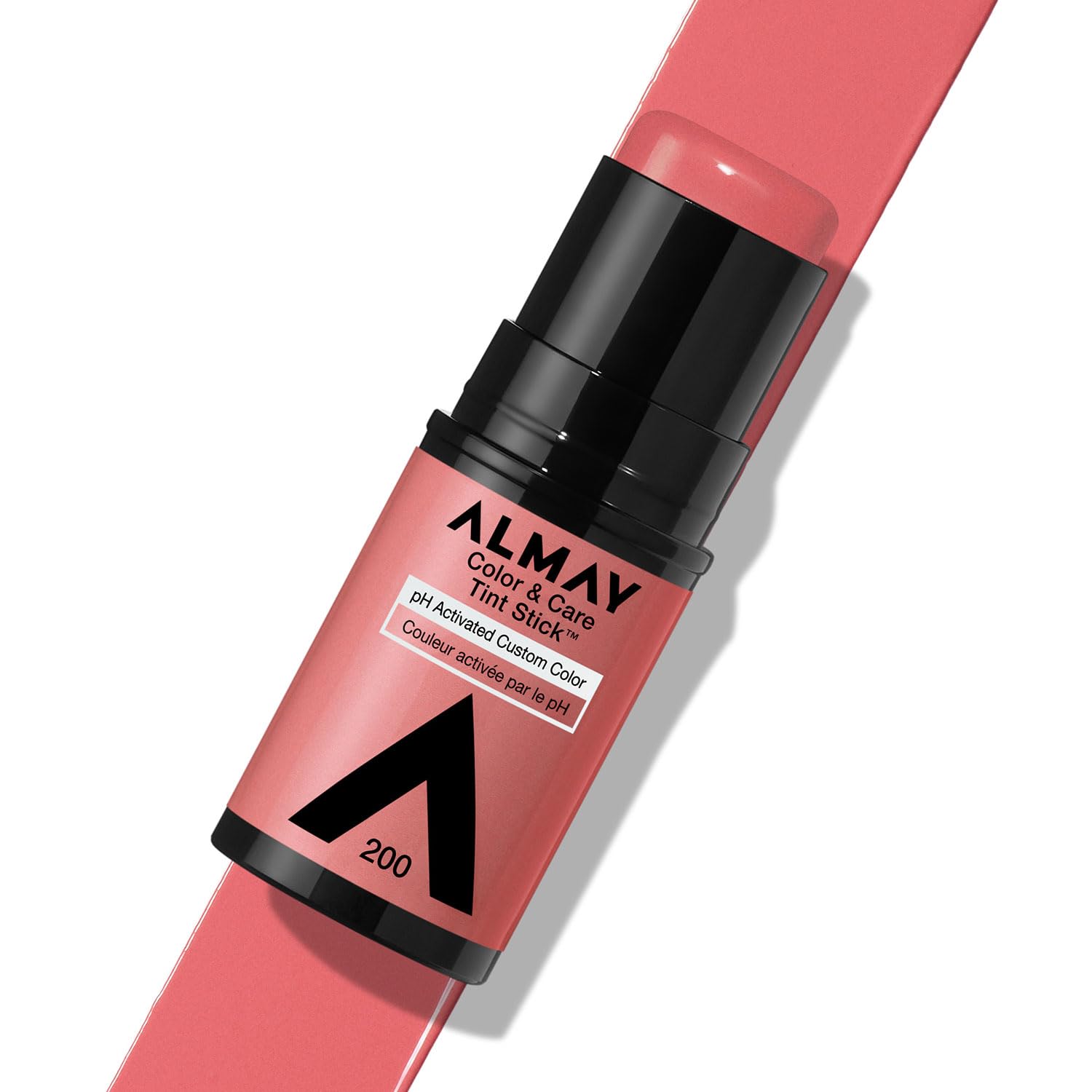 Almay Lip and Cheek Tint, Color & Care Tint Stick, Multi-Use Moisturizing Blush and Lip Color, Dewy Finish, 200 Coral Flush, 0.2