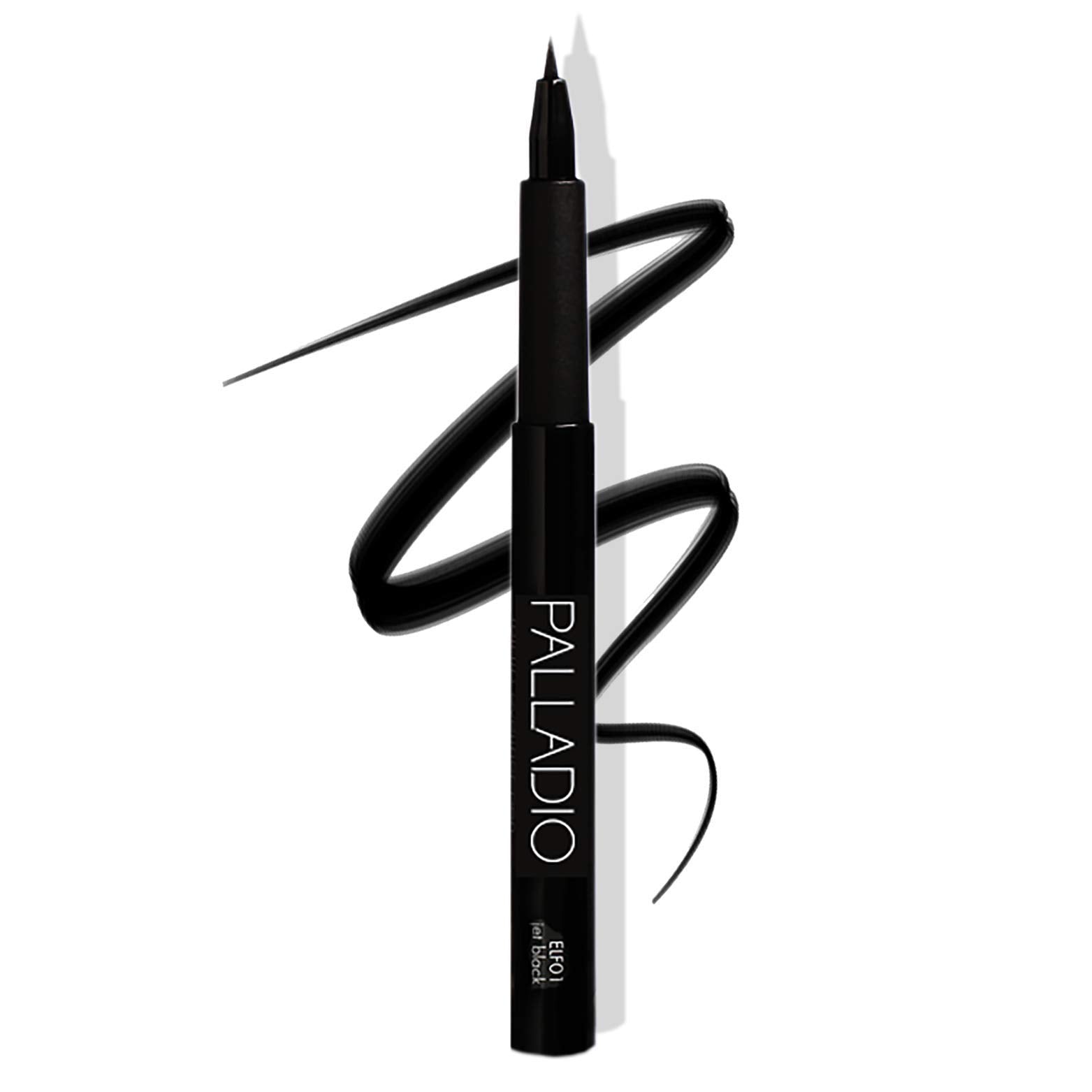 Palladio Felt-Tip Eyeliner Ultra Fine Liner, Creates Thin Precise Lines, Quick Drying, Waterproof, Rich Pigment, Long Lasting Ap