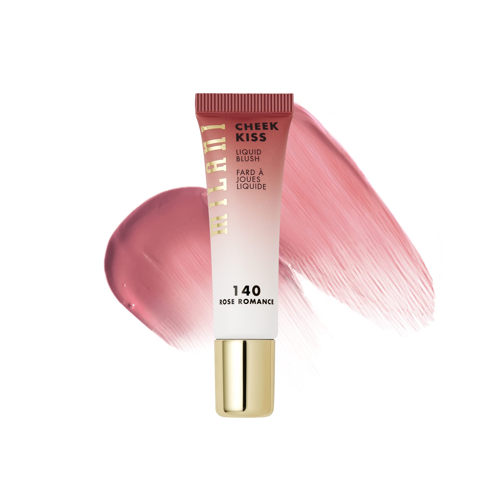 Milani Cheek Kiss Liquid Blush Makeup - Blendable & Buildable Cheek Blush, Lightweight Liquid Blusher and Cheek Color (Rose Roma