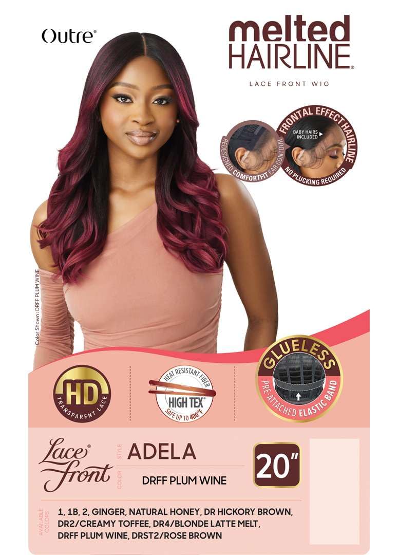 Outre Lace Front Wig - Melted Hairline - Adela (DR HICKORY BROWN)