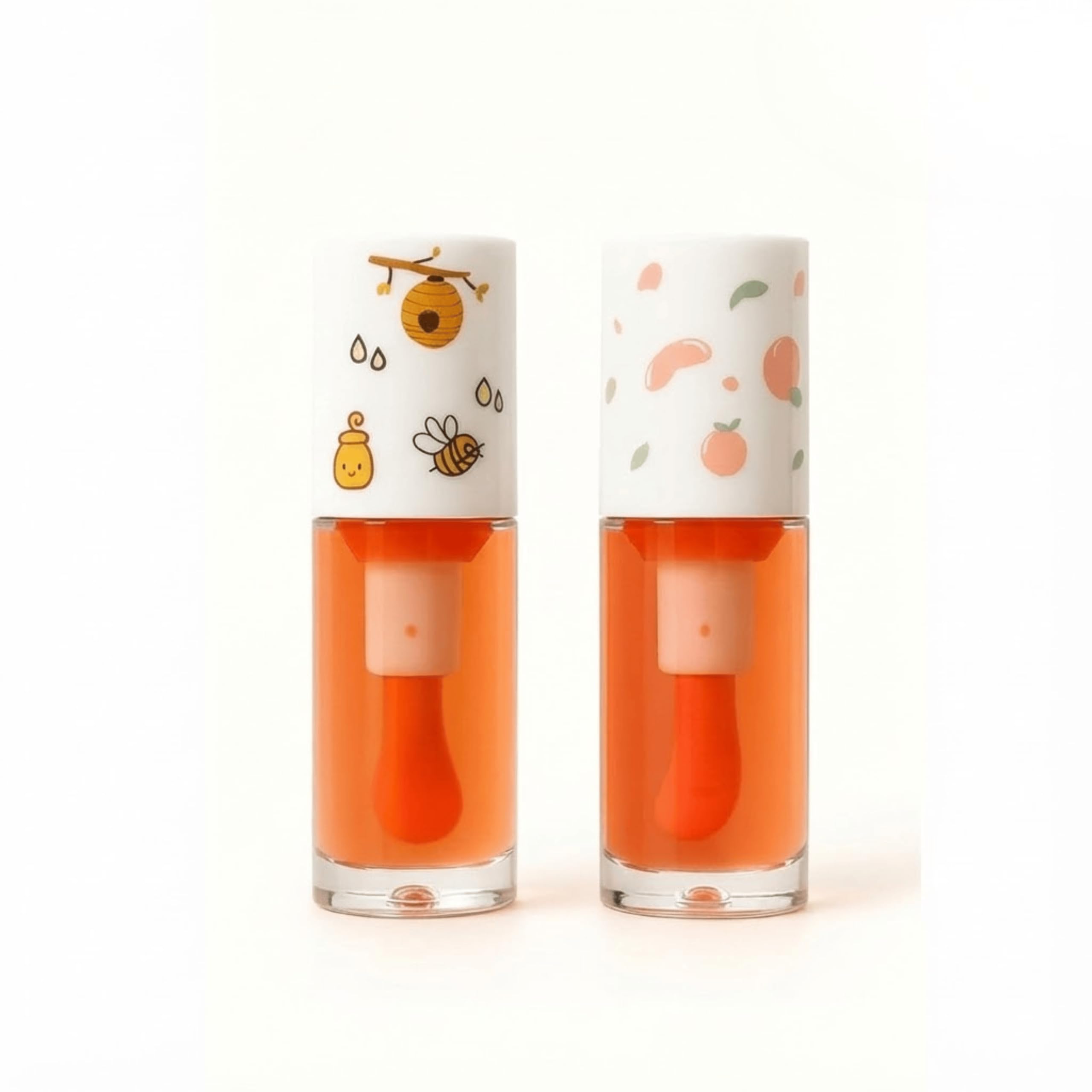 Fruity Lip Oil Duo  Lightweight Hydrating Lip Gloss With Natural Shine | NonSticky Nourishing Tint For Soft, Moisturized Lips 