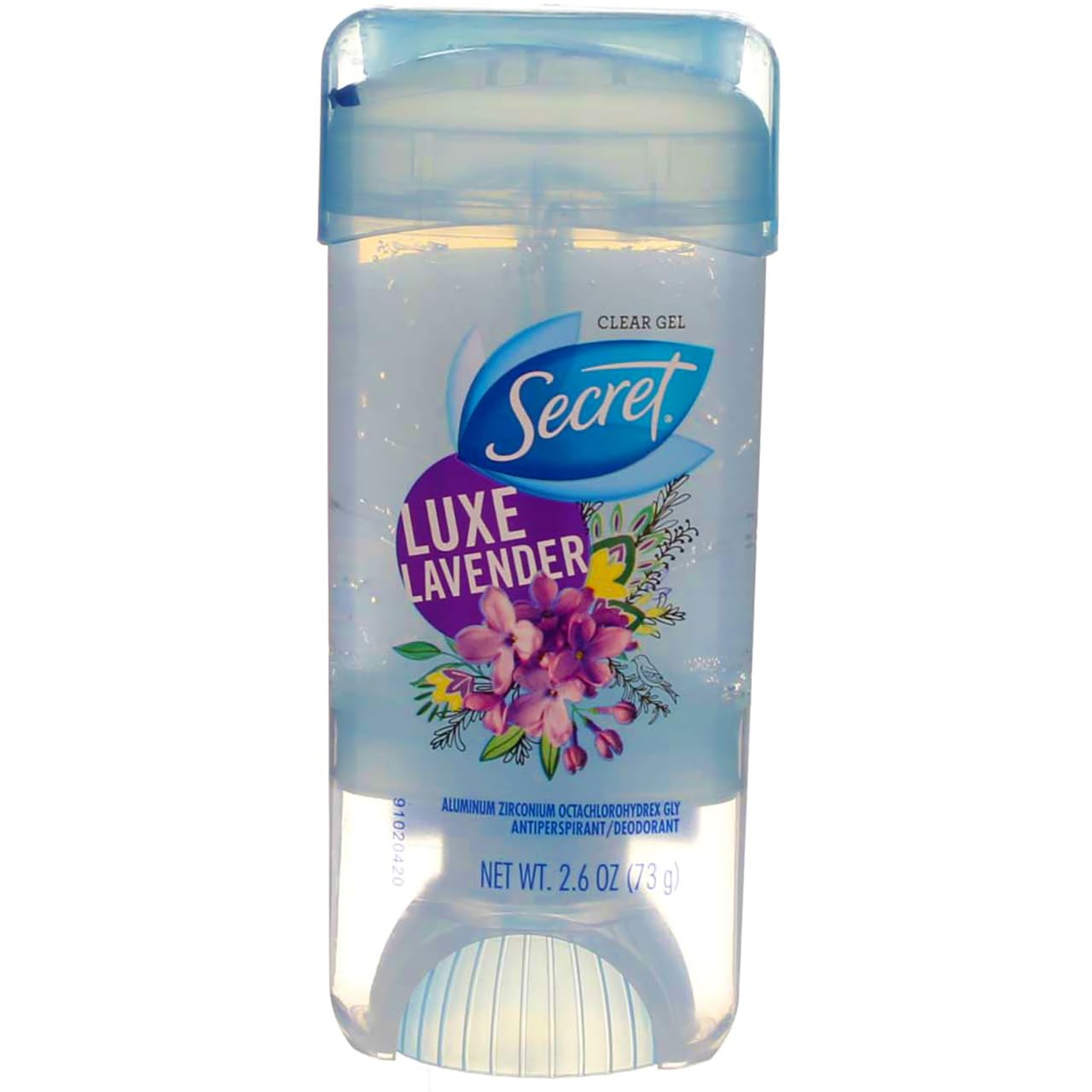Secret Antiperspirant and Deodorant for Women, Original Clear Gel, Luxe Lavender Scent, 2.6 Ounce (Pack of 4)