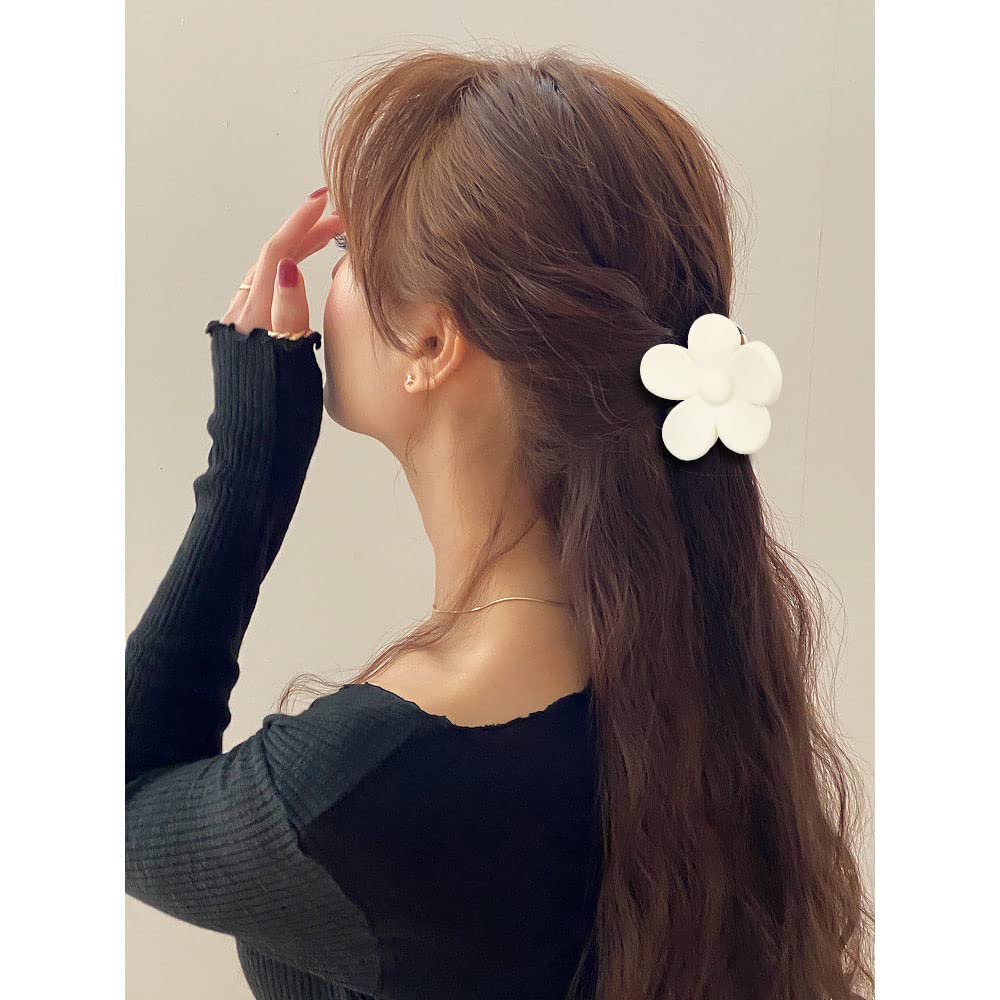 Insowni 20 Pack/10 Pairs Cute 4Cm/1.6'' Small Plastic Flower Hair Claws Clips Barrettes Clamps Nonslip Strong Hold Hair Accessor