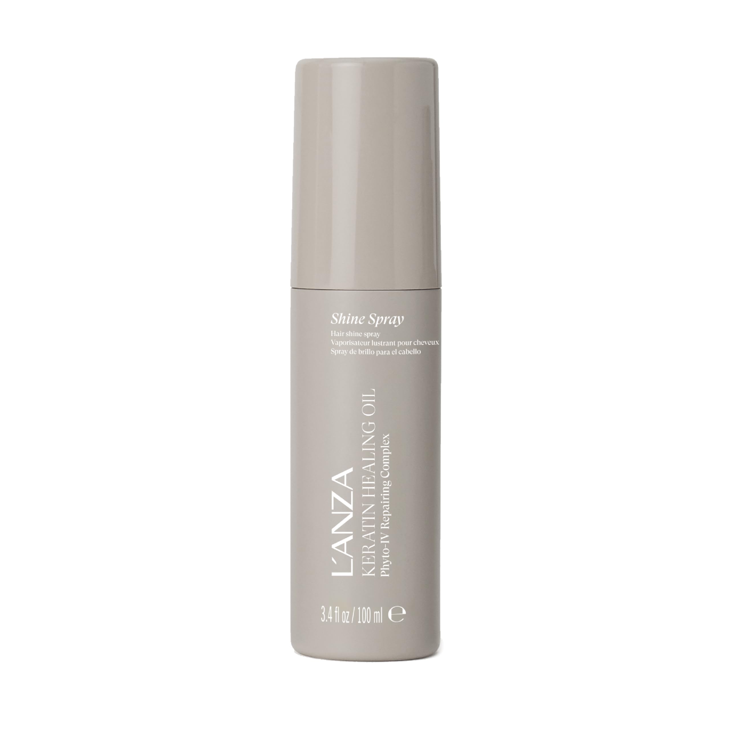 LANZA Keratin Healing Oil Shine Spray Hair Treatment Spray, Tames Flyaways, Anti-Humidity, Heat & UV Protection, Color Safe, Li