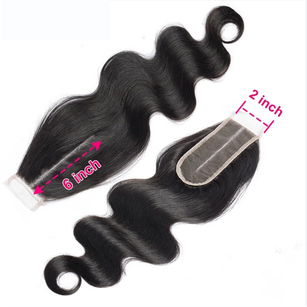 2X6 Hd Lace Closure Body Wave Human Hair Lace Closure Kim K Closure Middle Part Closure Hd Transparent Body Wave Lace Closure 12