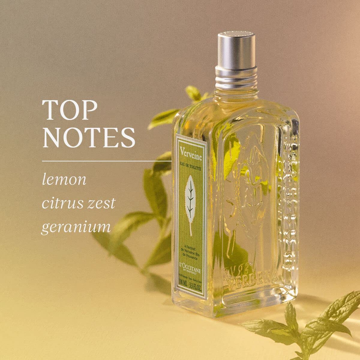 L'Occitane Verbena Eau De Toilette: Invigorating And Refreshing Fragrance With Hints Of Lemon, Iconic Verbena Leaf Extract From