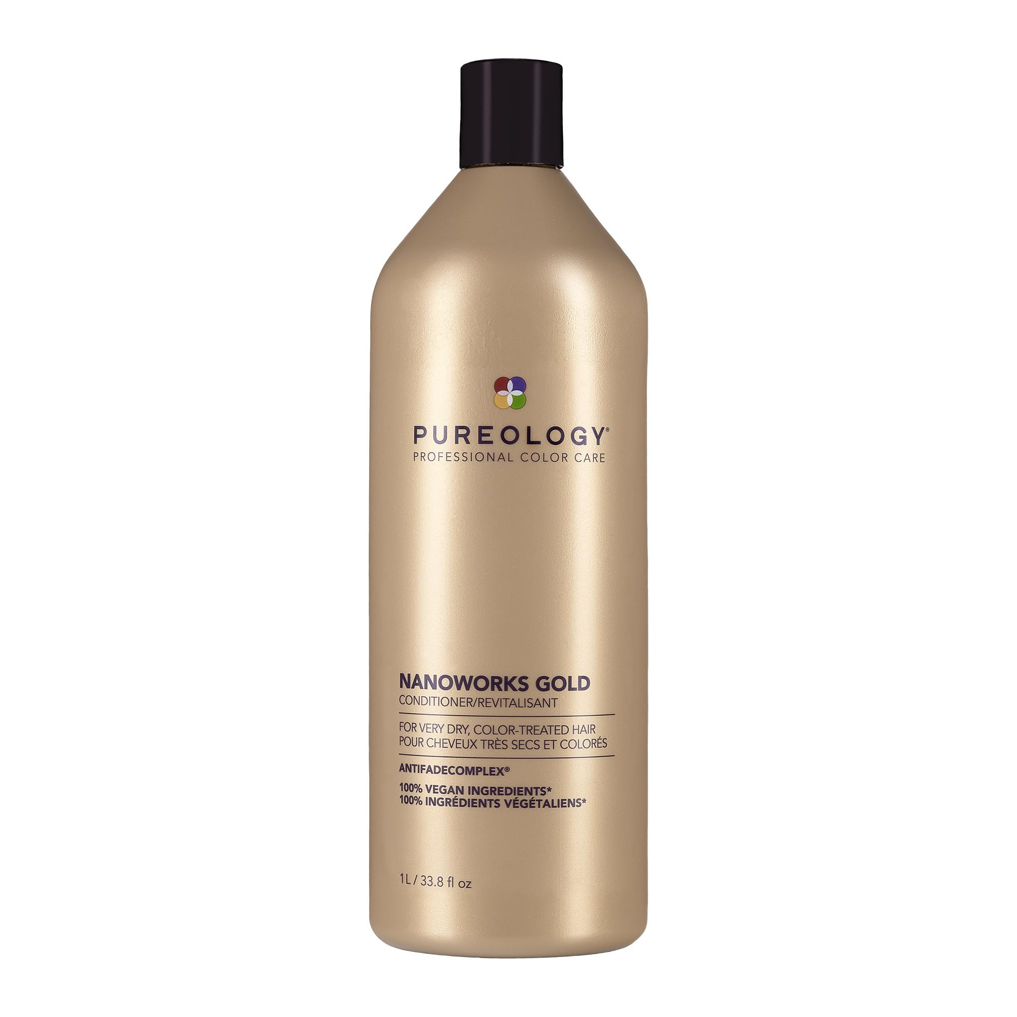 Pureology Nanoworks Gold Conditioner | For Very Dry, Color-Treated Hair | Restores & Strengthens Hair | Sulfate-Free | Vegan | U