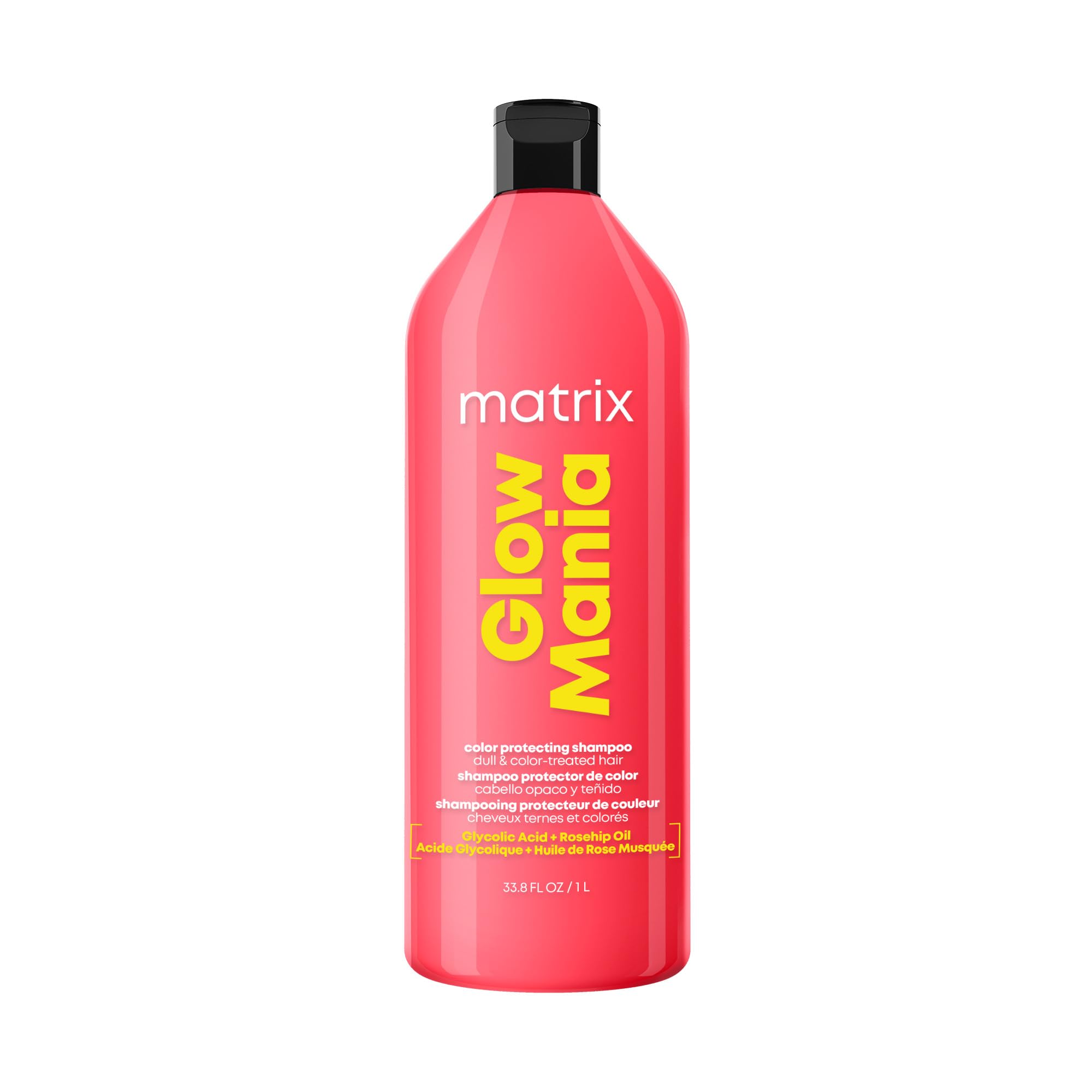 MATRIX Glow Mania Shampoo - Enhances Shine, Preserves and Protects Color Vibrancy, For Dull and Color-Treated Hair, Sulfate-Free