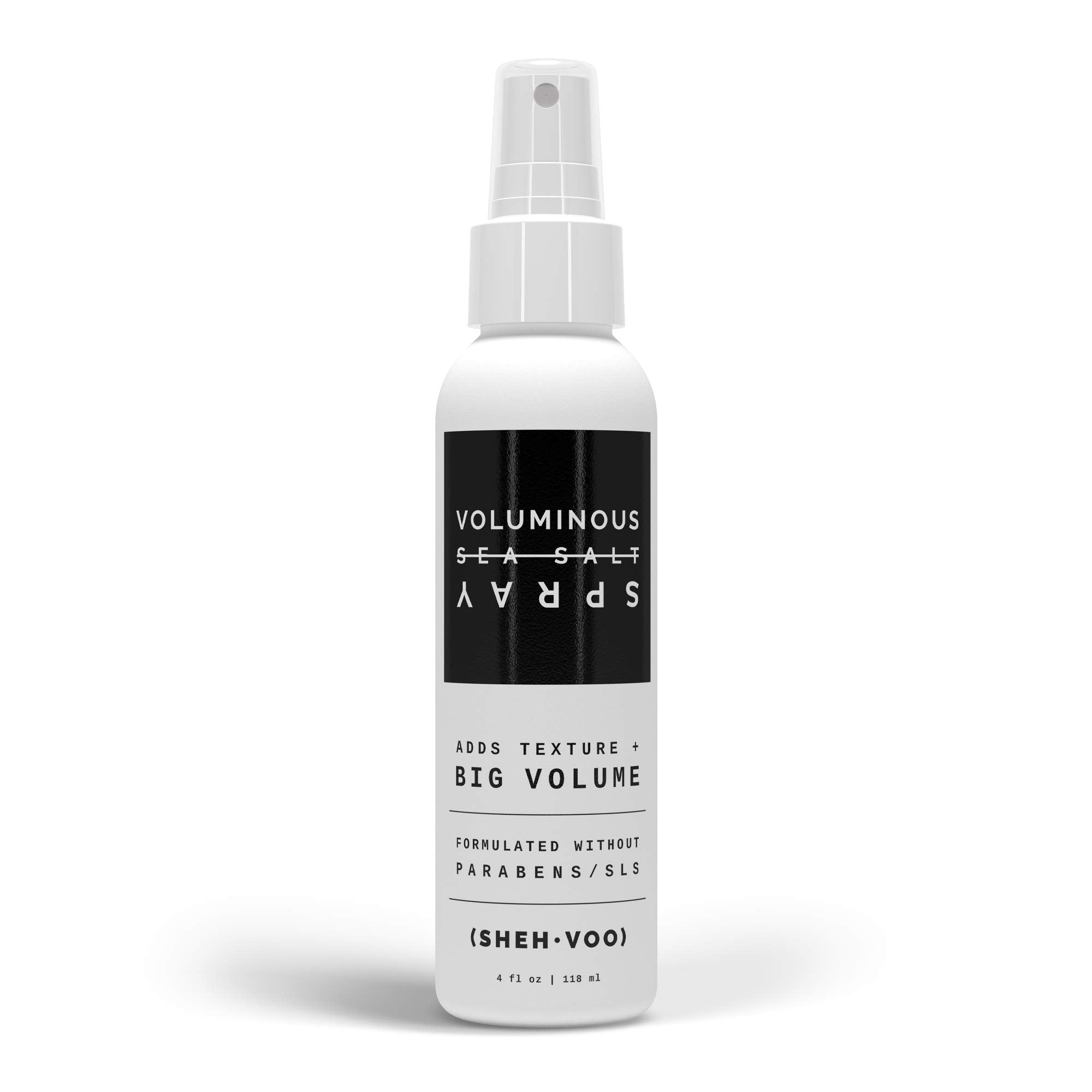 (SHEHVOO) Sea Salt Spray - Voluminous Texturizing Spray - UV + Heat Protection - Paraben & SLS Free (4 fl oz)