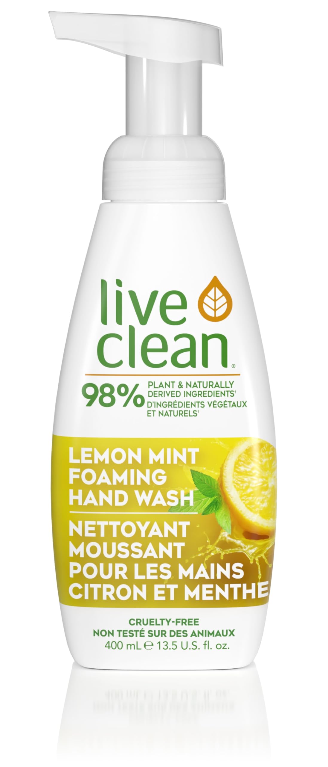 Live Clean Lemon Mint Foaming Hand Soap, 13.5 Fl Oz