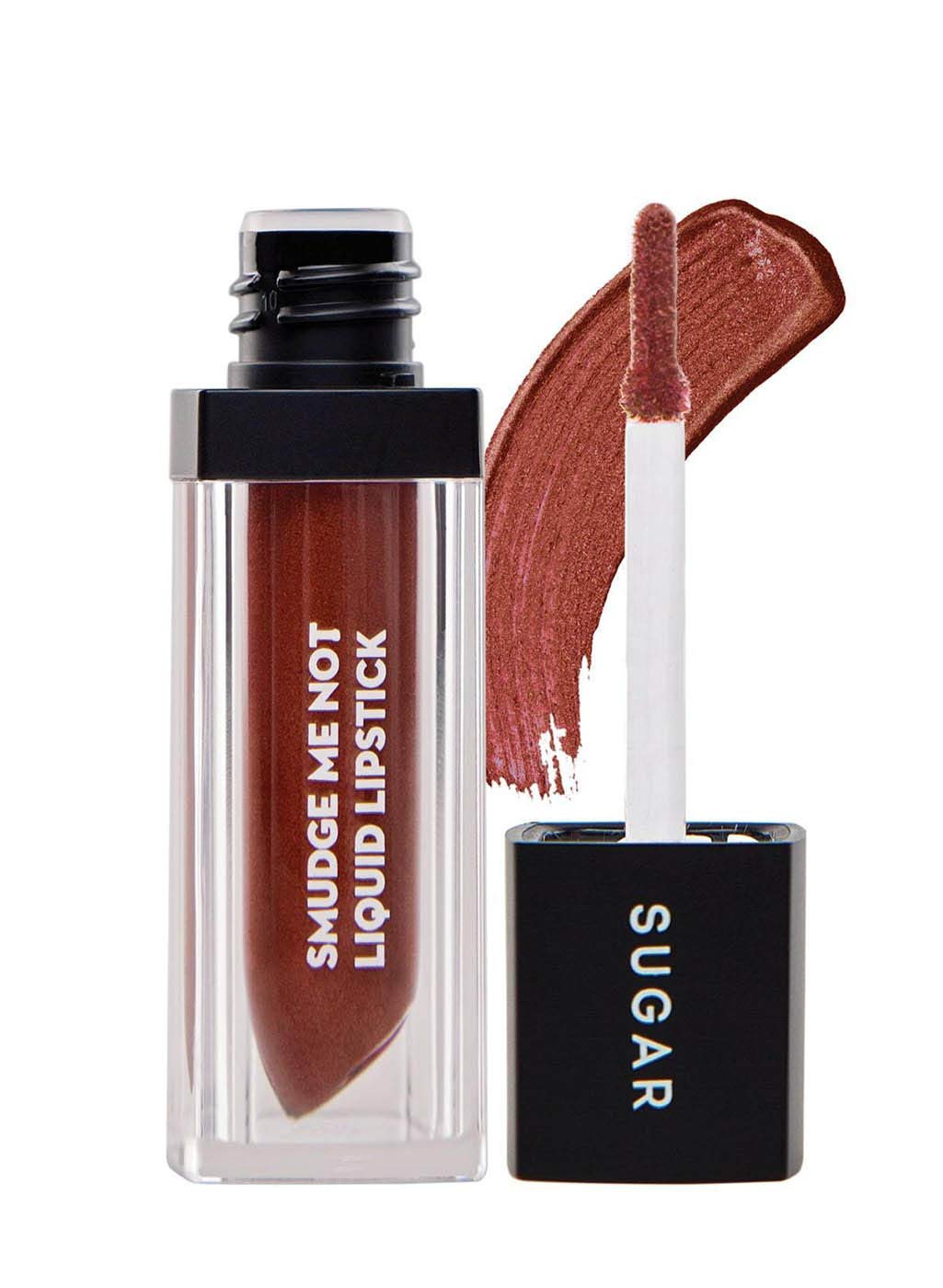 Sugar Cosmetics Smudge Me Not Liquid Lipstick - 32 Brass Class (Deep Bronze Brown), Brown, 4 Ml (Matte)