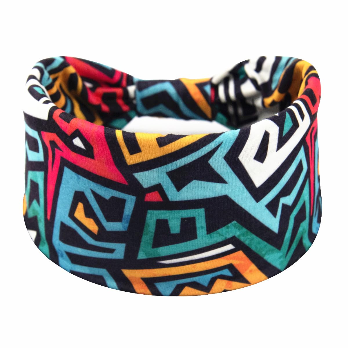 Carl Vinson  African Printed Bohemian Turban Headband For Women Wide Elastic Sports And Yoga Hair Band