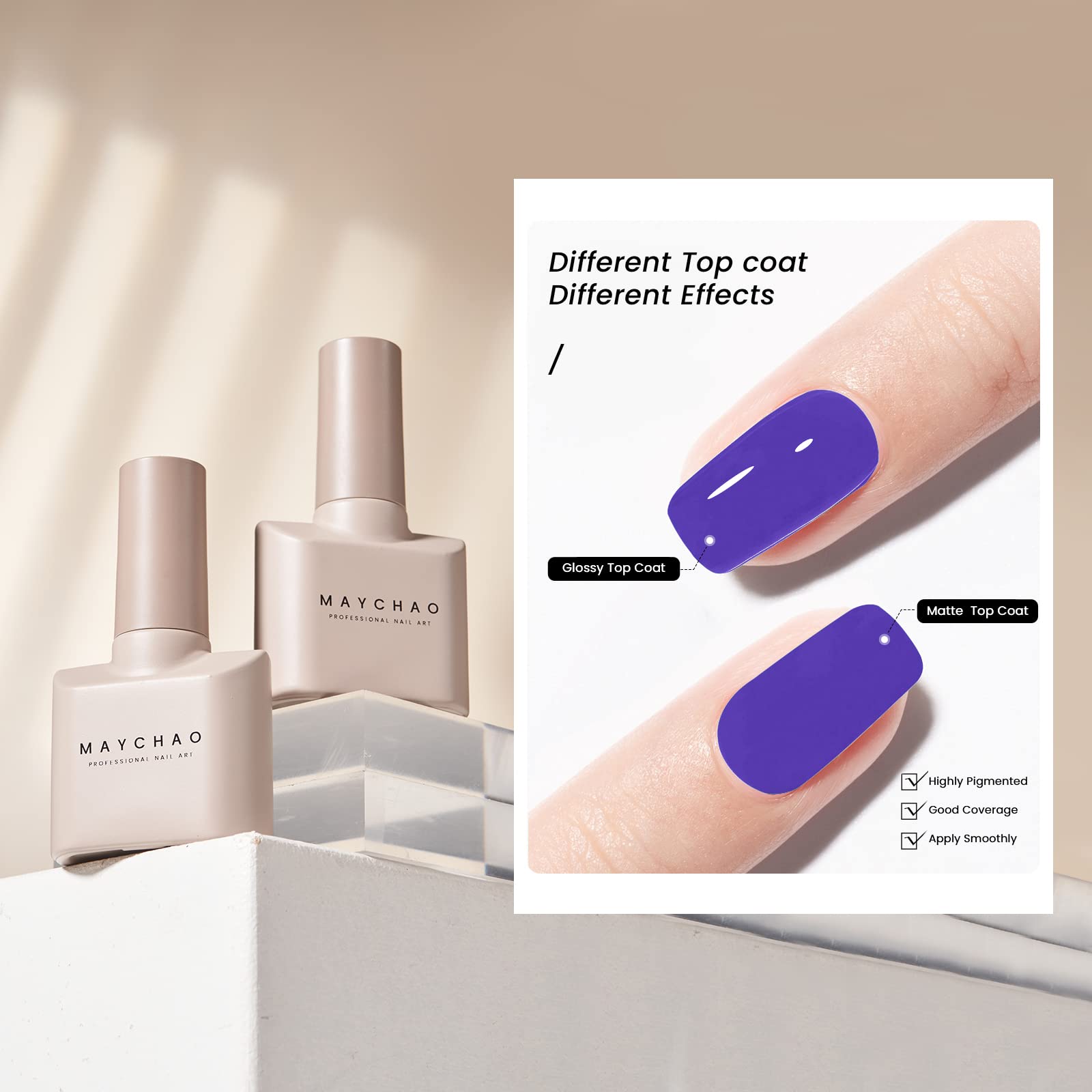 Maychao 15Ml Gel Nail Polish 1Pc Neon Purple Nail Polish Soak Off Uv Led Nail Gel Polish Nail Art Starter Manicure Salon Diy At