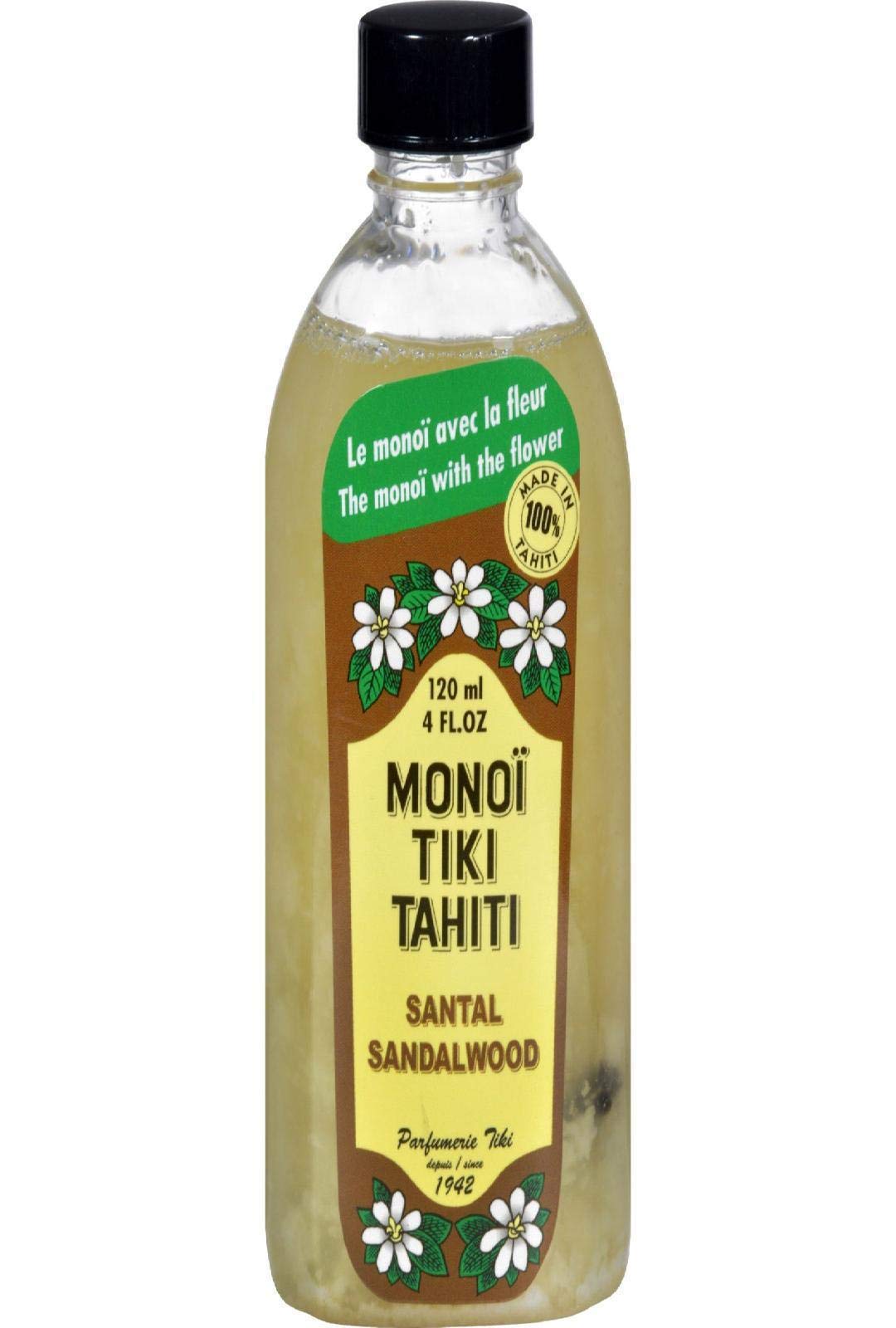 Monoi Tiare Tahiti Coconut Oil, Sandalwood, 4 fl oz (120 ml)