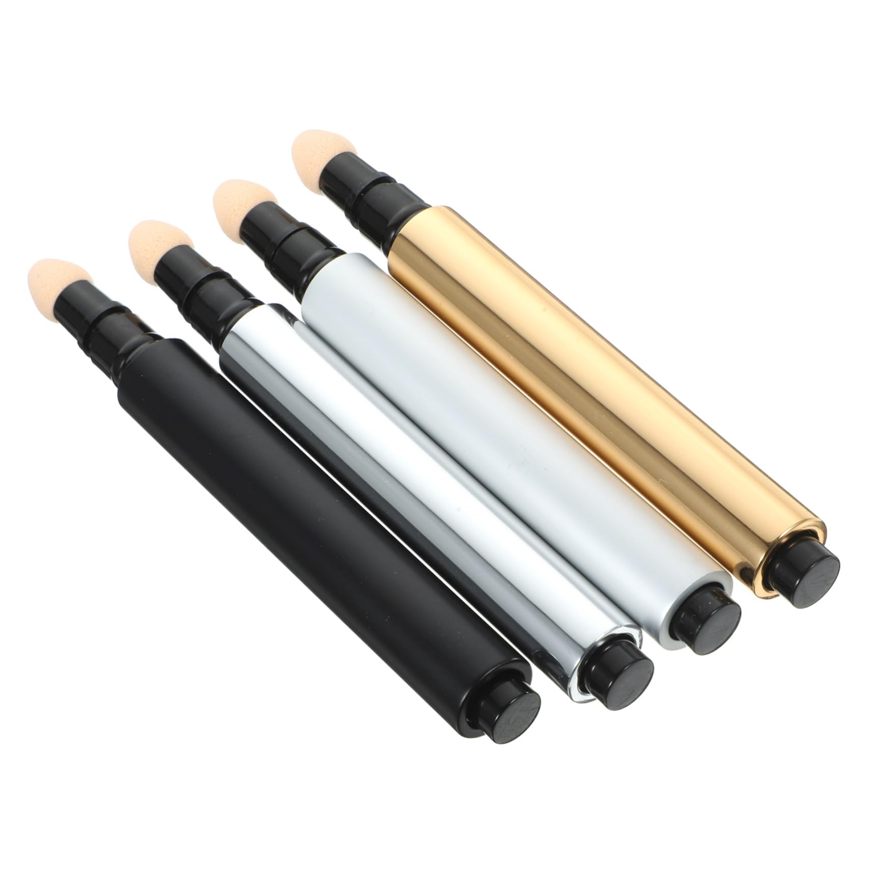 DEARMAMY Reusable Liquid Foundation Concealer Pen Tubes 3ml 4 Pack Aluminum