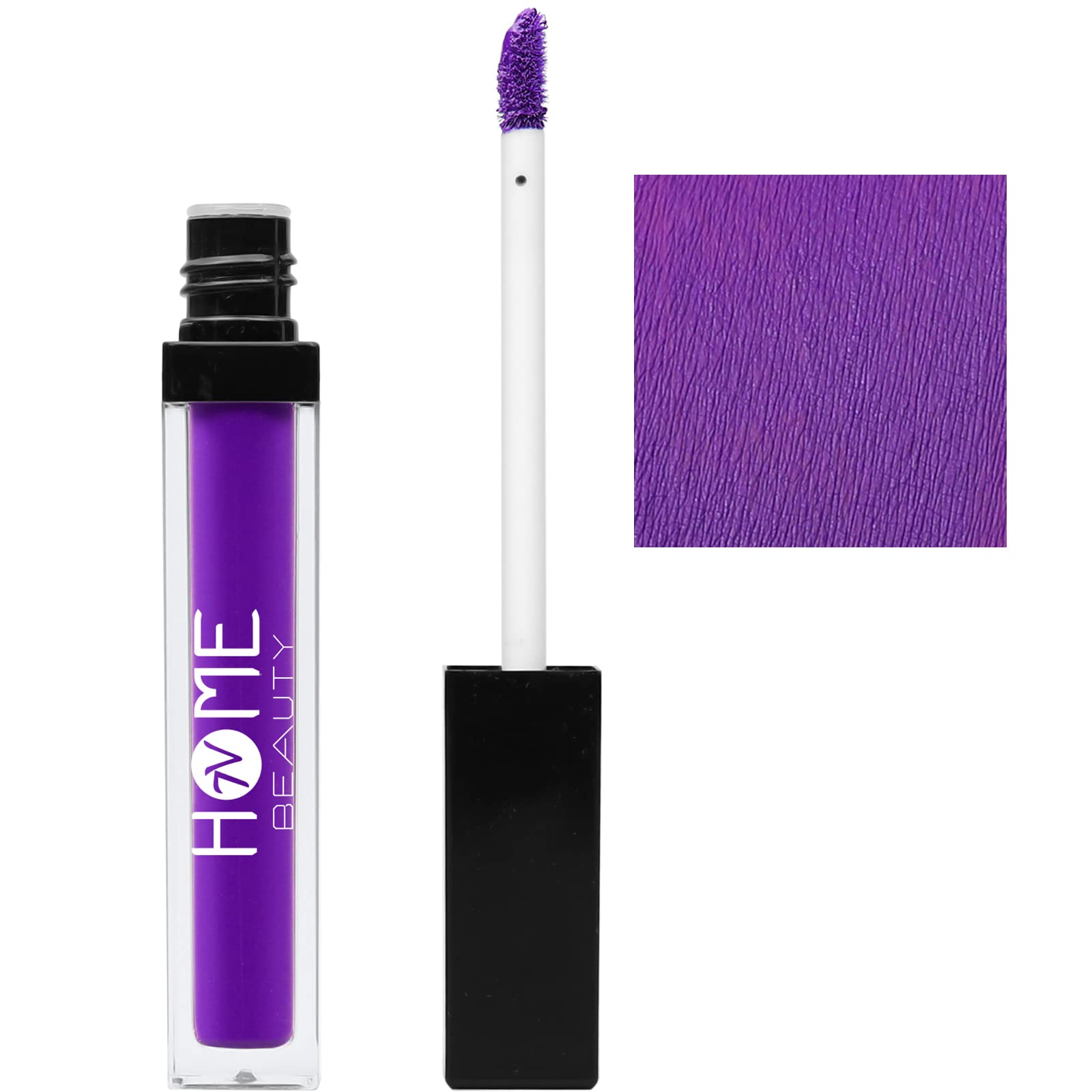 7V Home Beauty Purple Matte Liquid Lipstick, Long Lasting High Pigmented Non-Stick Waterproof Purple Lipstick (5Ml, #744)