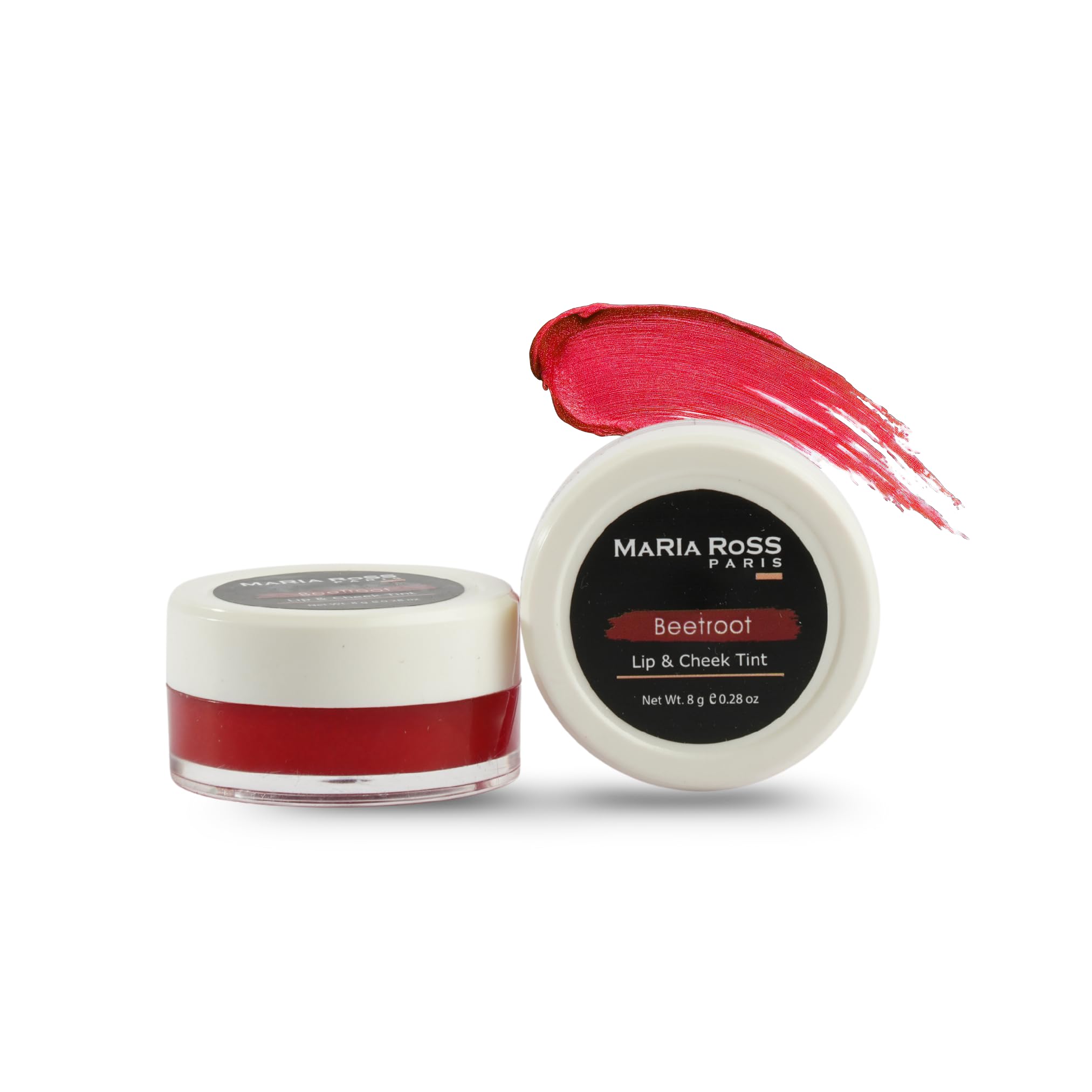 Maria Ross Beetroot Lip And Cheek Tint Balm  Deep Moisturizing Balm With Shea Butter, Coco And Grape Seed Oil  Reduces Pigment