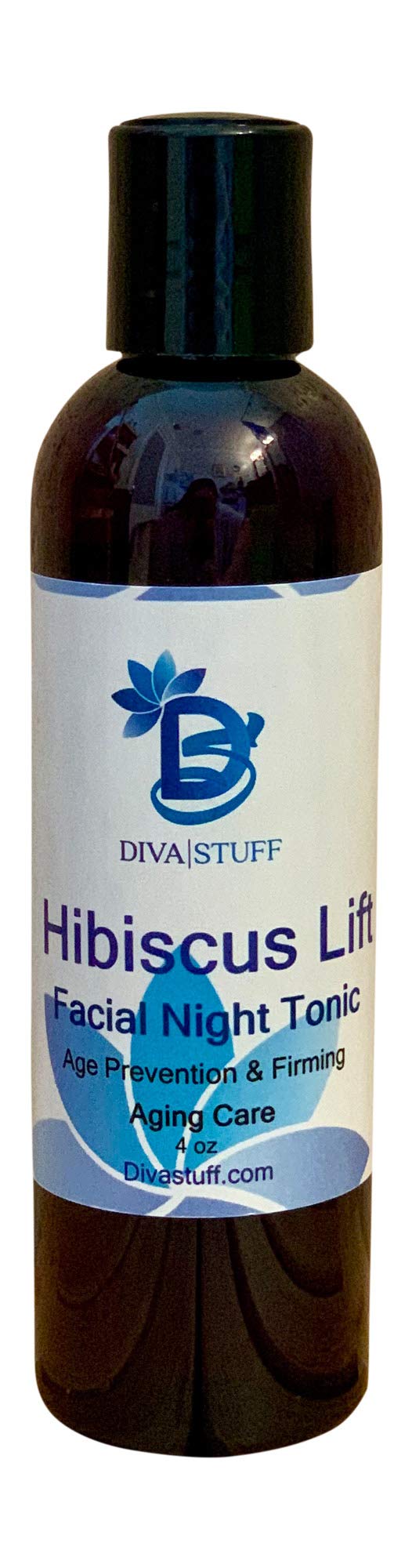 Diva Stuff Hibiscus Lift,Natural Age Prevention, Firming & Acne Healing Facial Night Tonic,4oz