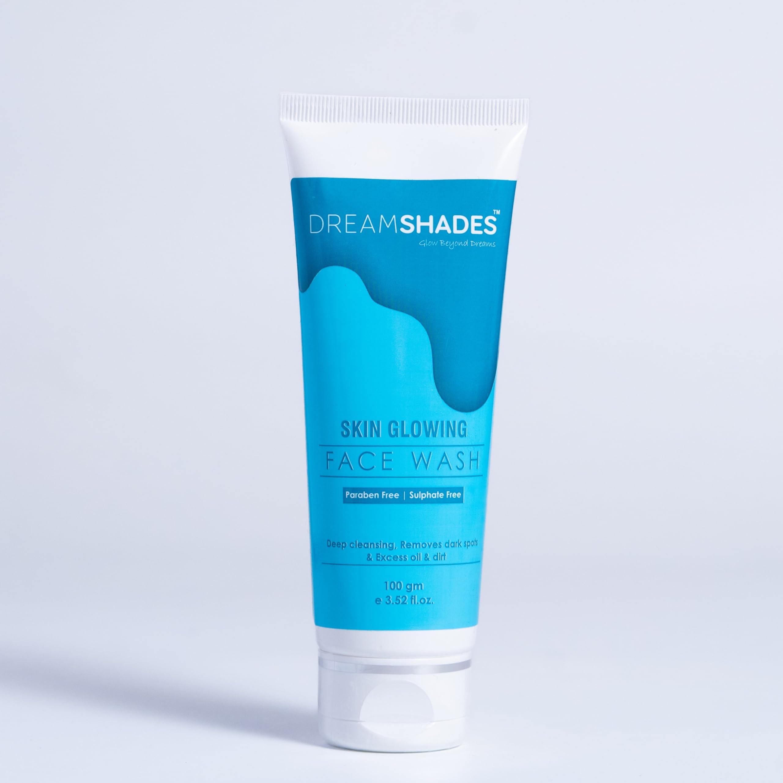 Dream Shades Skin Glowing Facewash, 100 Gm, Deep Cleansing, Brightens Skin Tone, Clears Dark Spots, Controls Excess Oil, Prevent