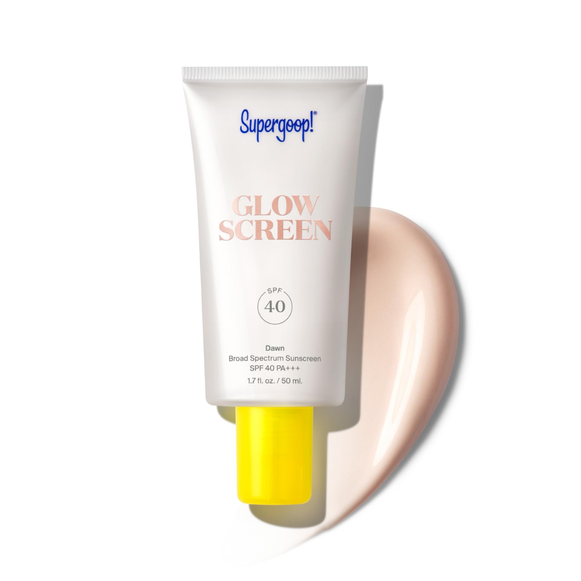 Supergoop! Glowscreen Spf 40, Dawn (Pink Pearl Glow) - 1.7 Fl Oz - Glowy Primer + Broad Spectrum Sunscreen - Helps Filter Blue L