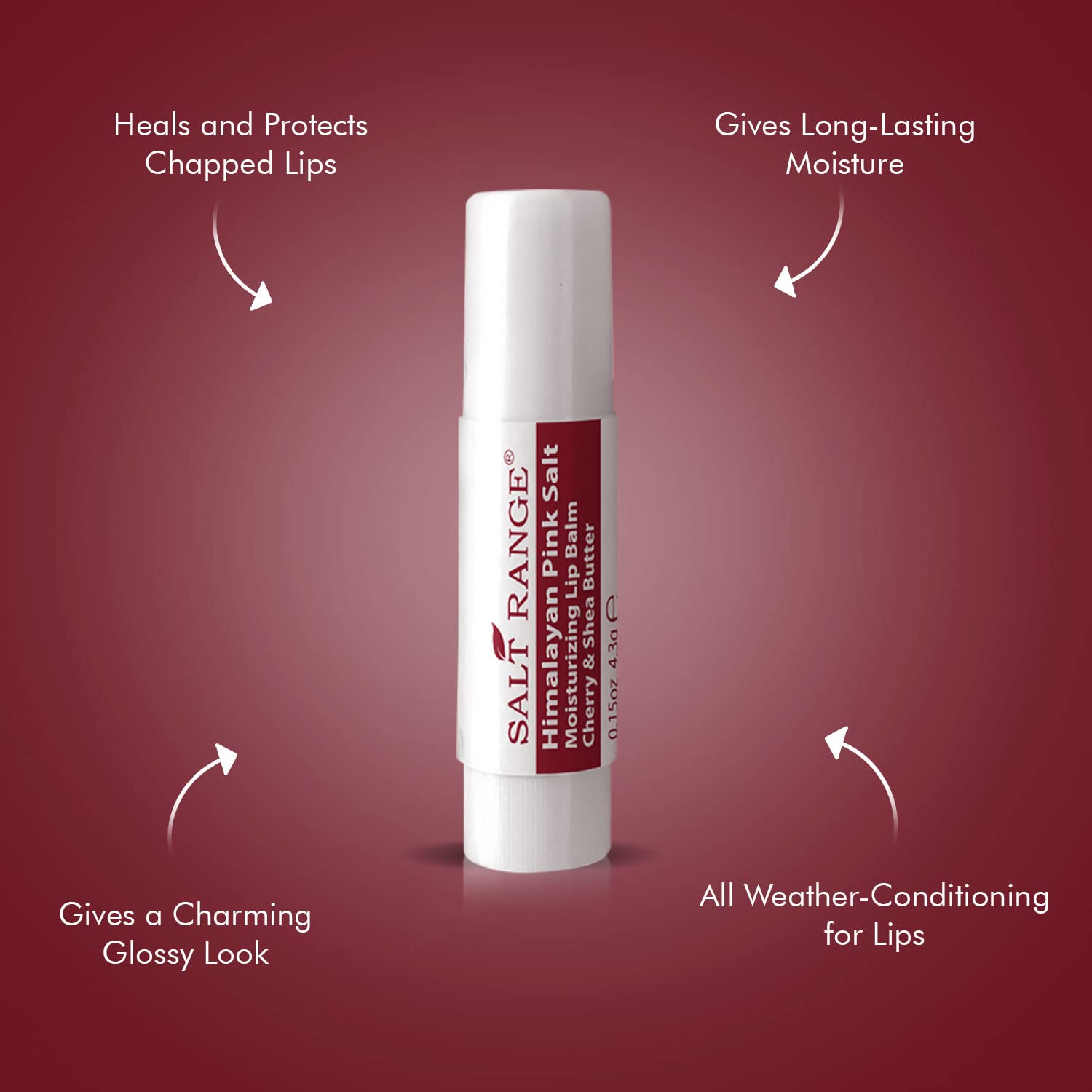 WBM Lip Balm, Formulated with Cherry & Shea Butter, Moisturization Lip Care For All Day Hydration, 100% Natural, Organic Chapsti