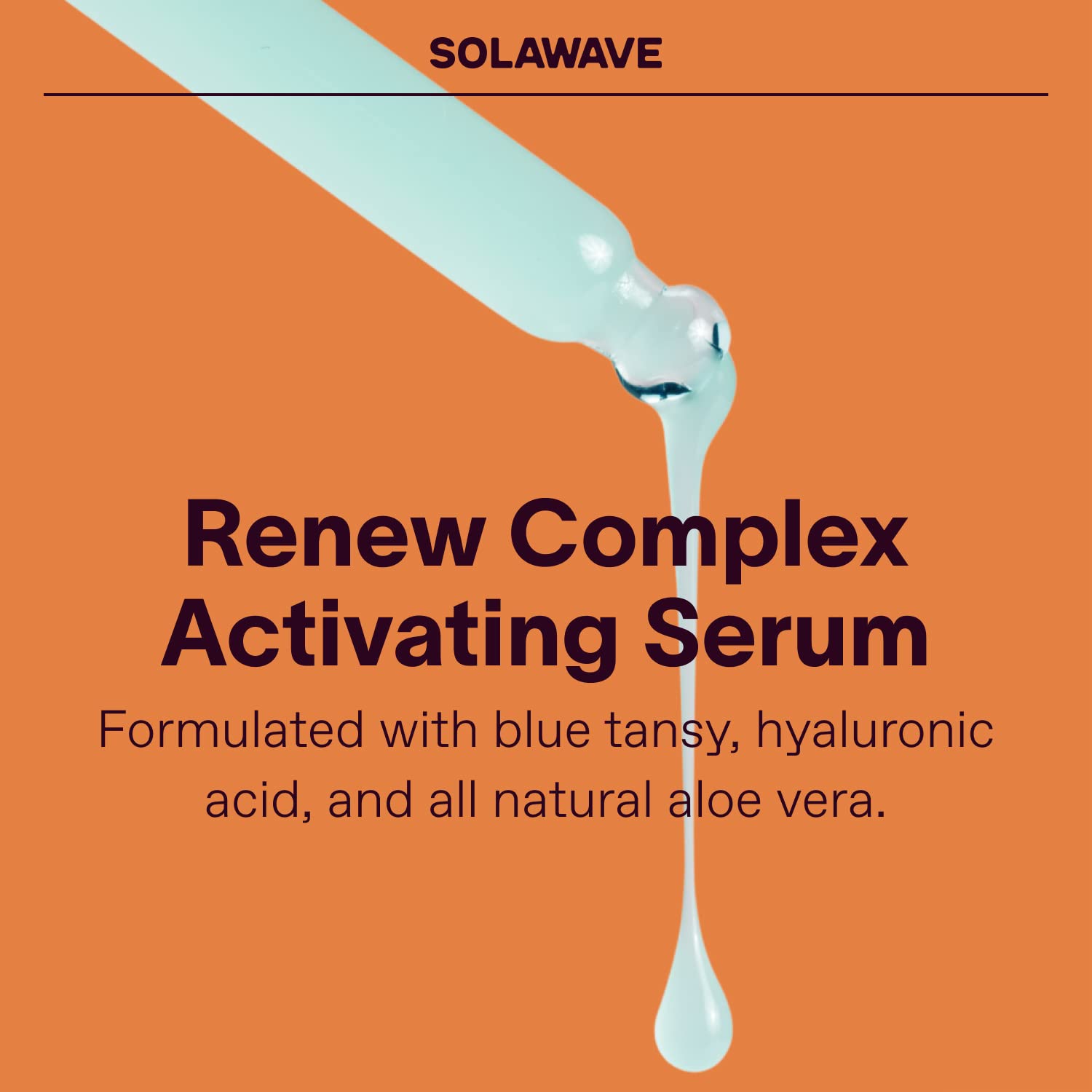 Solawave Renew Complex Serum For Face And Neck | Boost The Effects Of Solawave Facial Wand | Red Light Therapy For Face And Micr