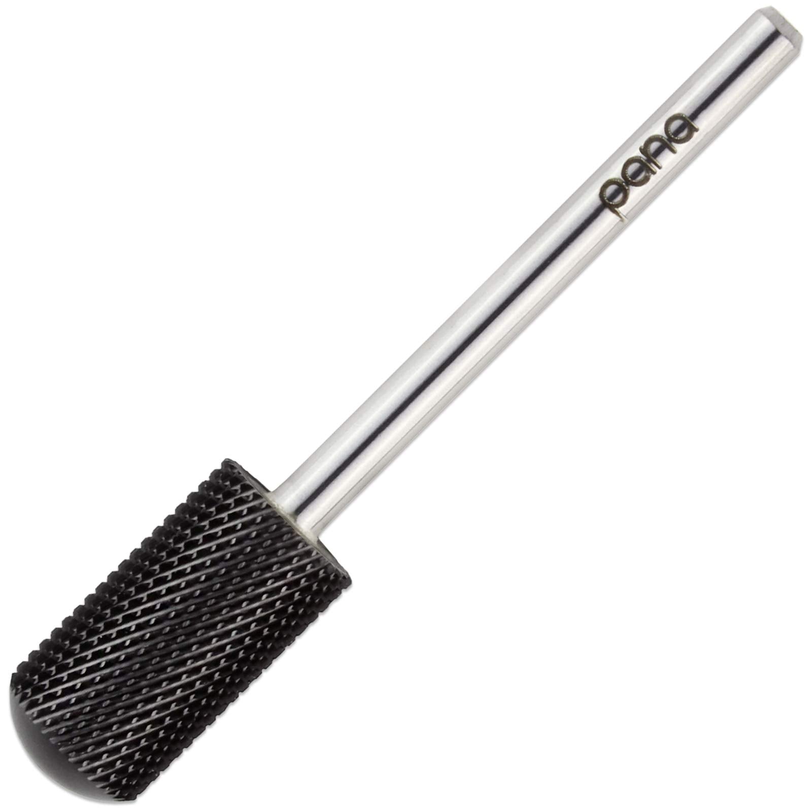 USA Pana 3/32'' Smooth Round Top Carbide Small & Large Variation - Grit Size: (5XC to Extra Fine) (Fine, Large Barrel - DLC Blac