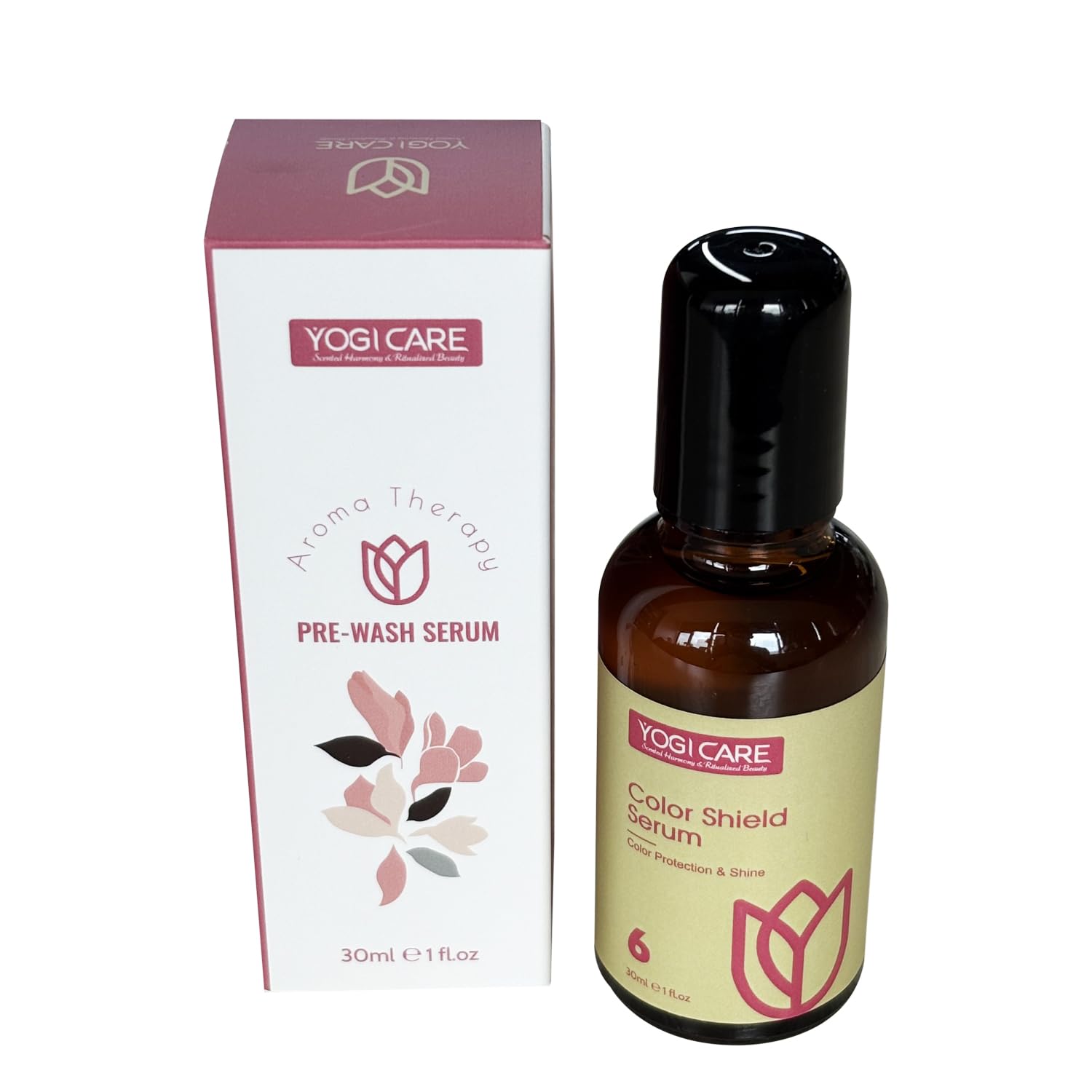 YOGI CARE Aroma Therapy PreWash Hair Oil Serum 30ml / 1 Fl.oz (Color Protection & Shine)