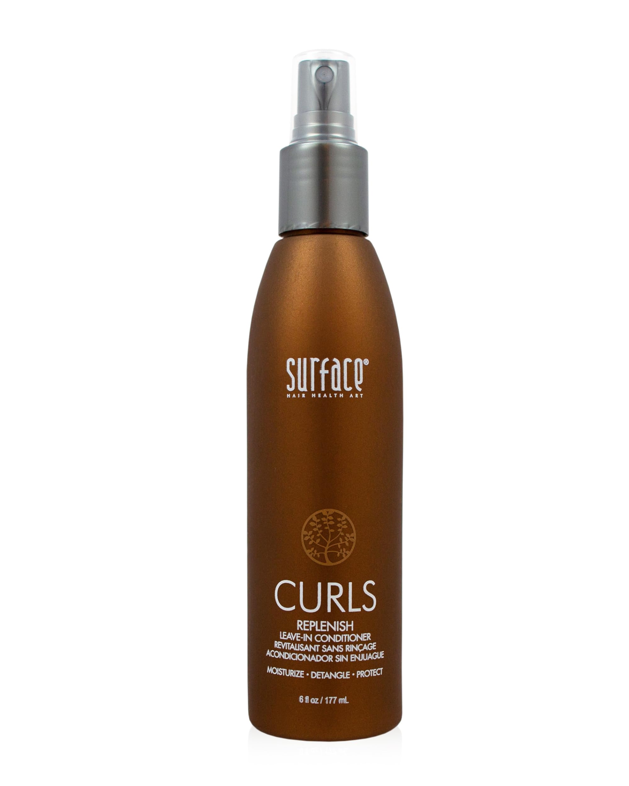 SURFACE Hair Curls Replenish Leave In Conditioner - Sulfate Free and Paraben Free Natural Hair Moisture 6oz
