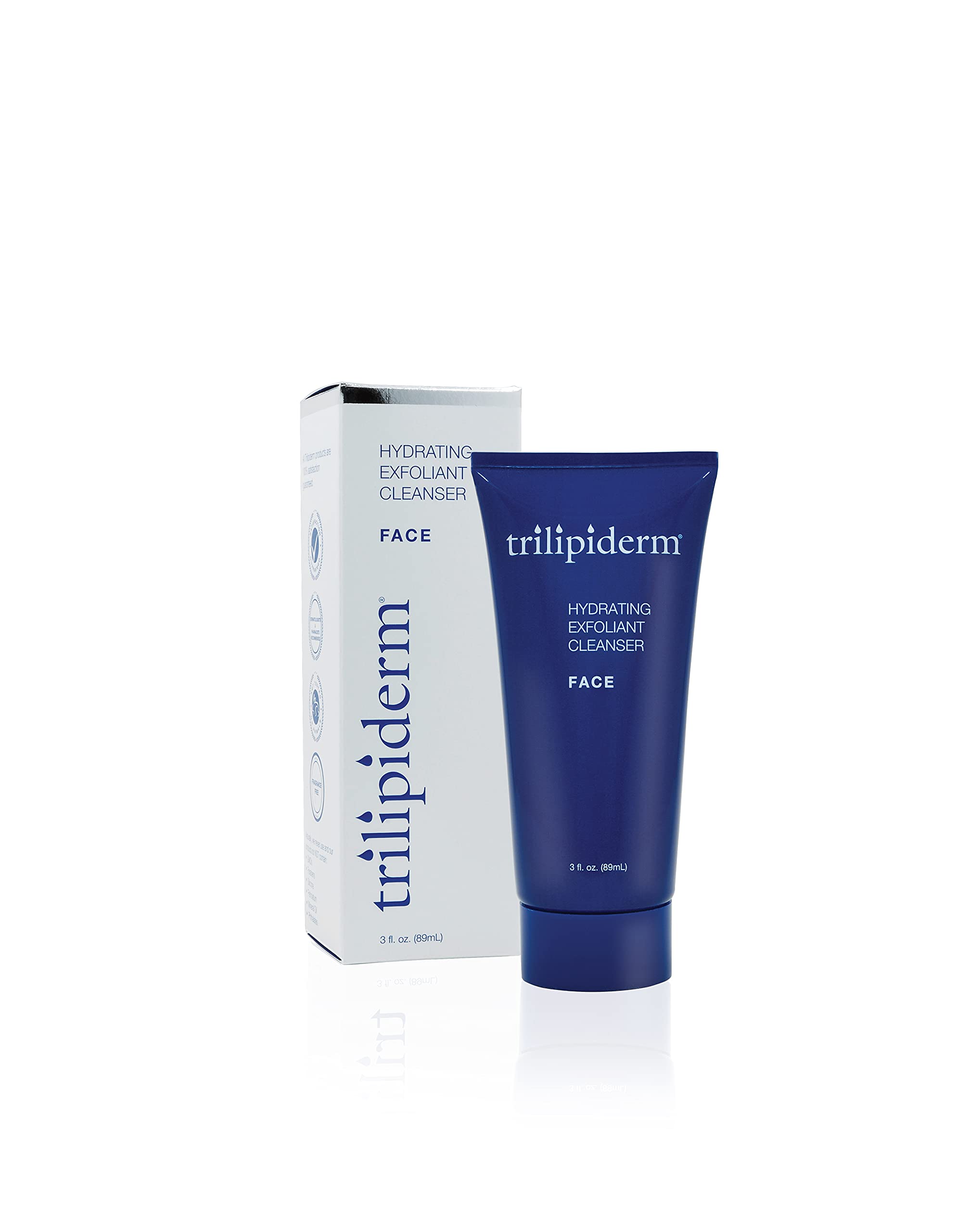 Trilipiderm Hydrating Exfoliant Cleanser, 3in1 Face Wash & Scrub, 3 oz