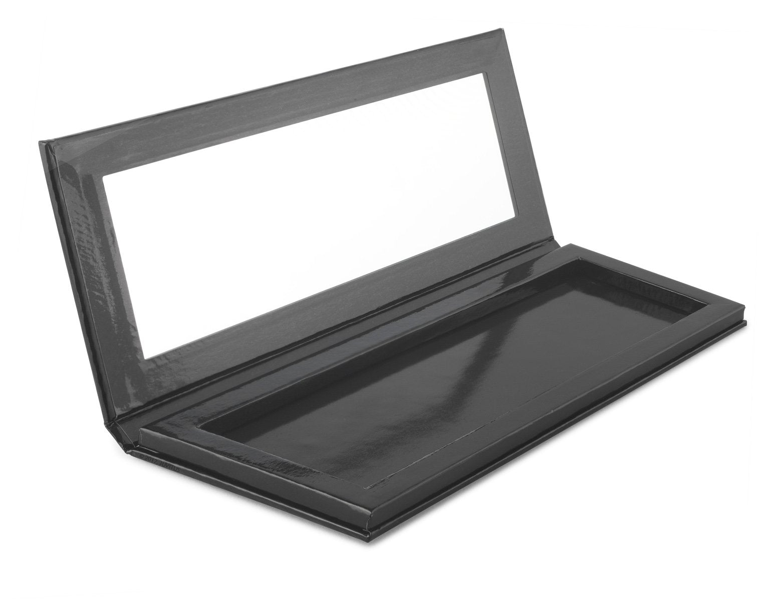 Empty Customizable Makeup Palette with Mirror and 10 Metal Stickers - Medium Size for Eyeshadows, Highlighters and Blushes