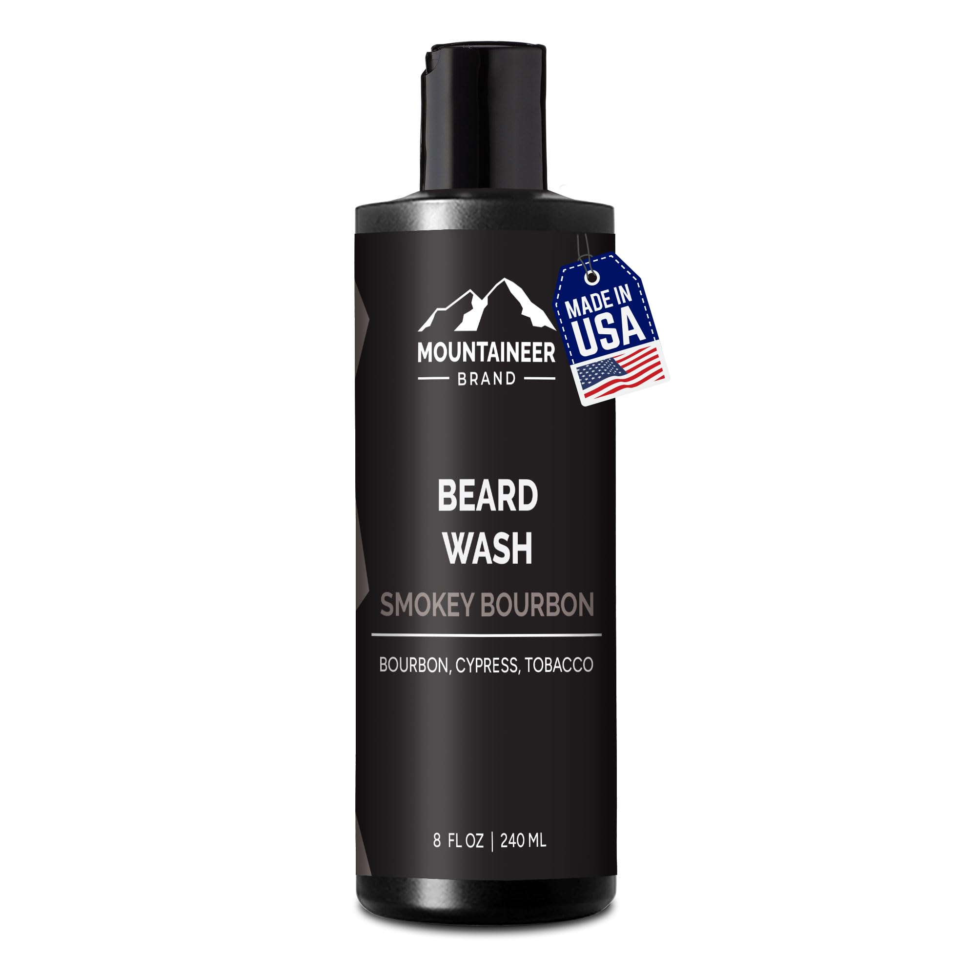 Mountaineer Brand Beard Wash For Men | 100% Natural Beard Shampoo | Thick Cleaning Softening Lather for Hair and Skin | Hydrate 
