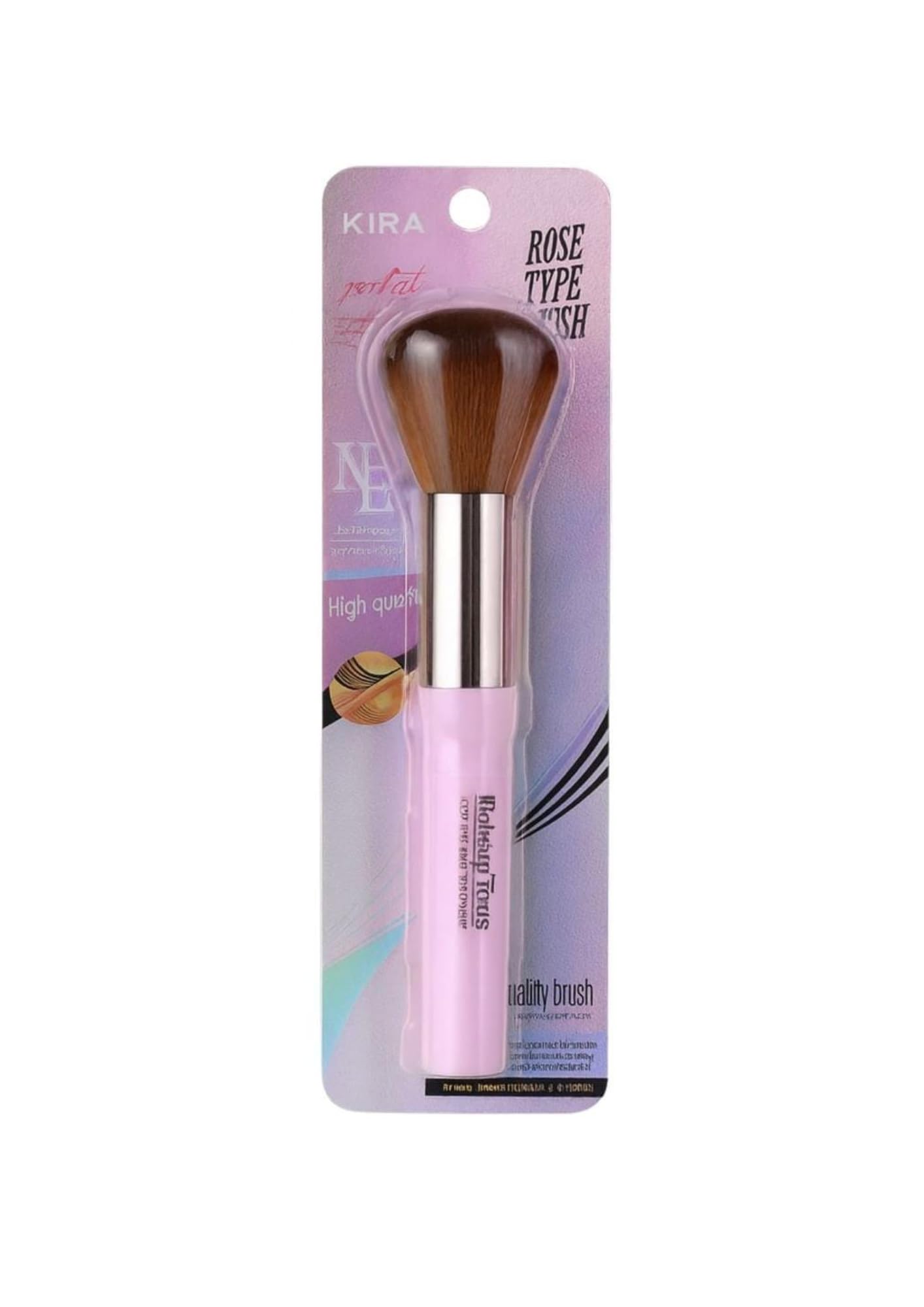 Kira Rose Style Makeup Brush  Professional Face Powder & Blush Applicator, Soft Bristles Bm10911 (Purple)