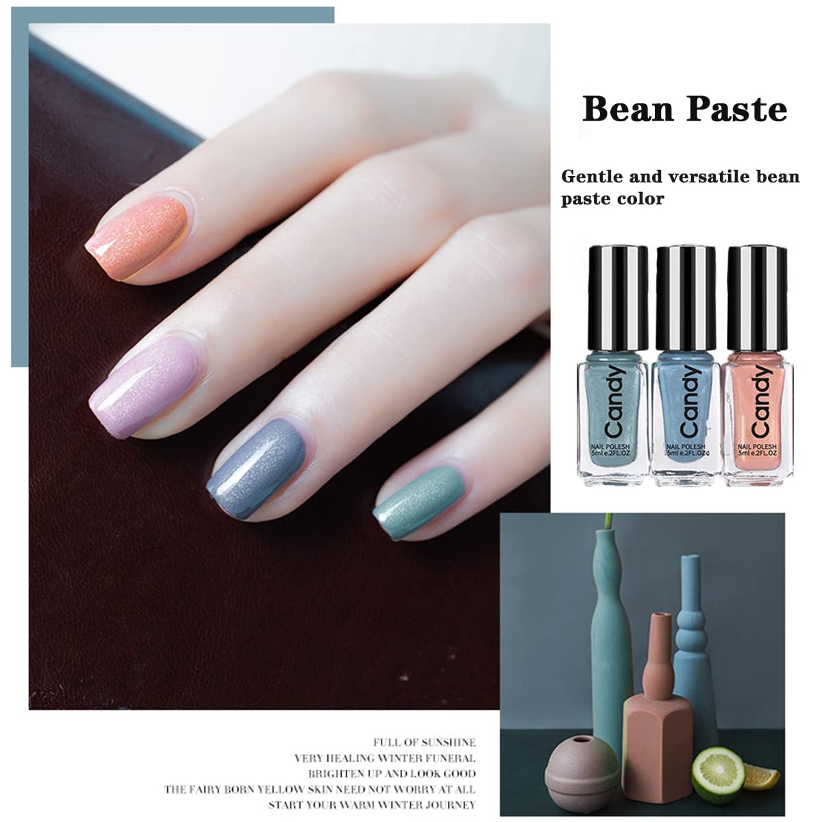 Tophany Nail Polish Set Quick Dry Long Lasting And Not Easy To Peel Off Nail Polish Nail Art For Women And Girls(6 Bottles)