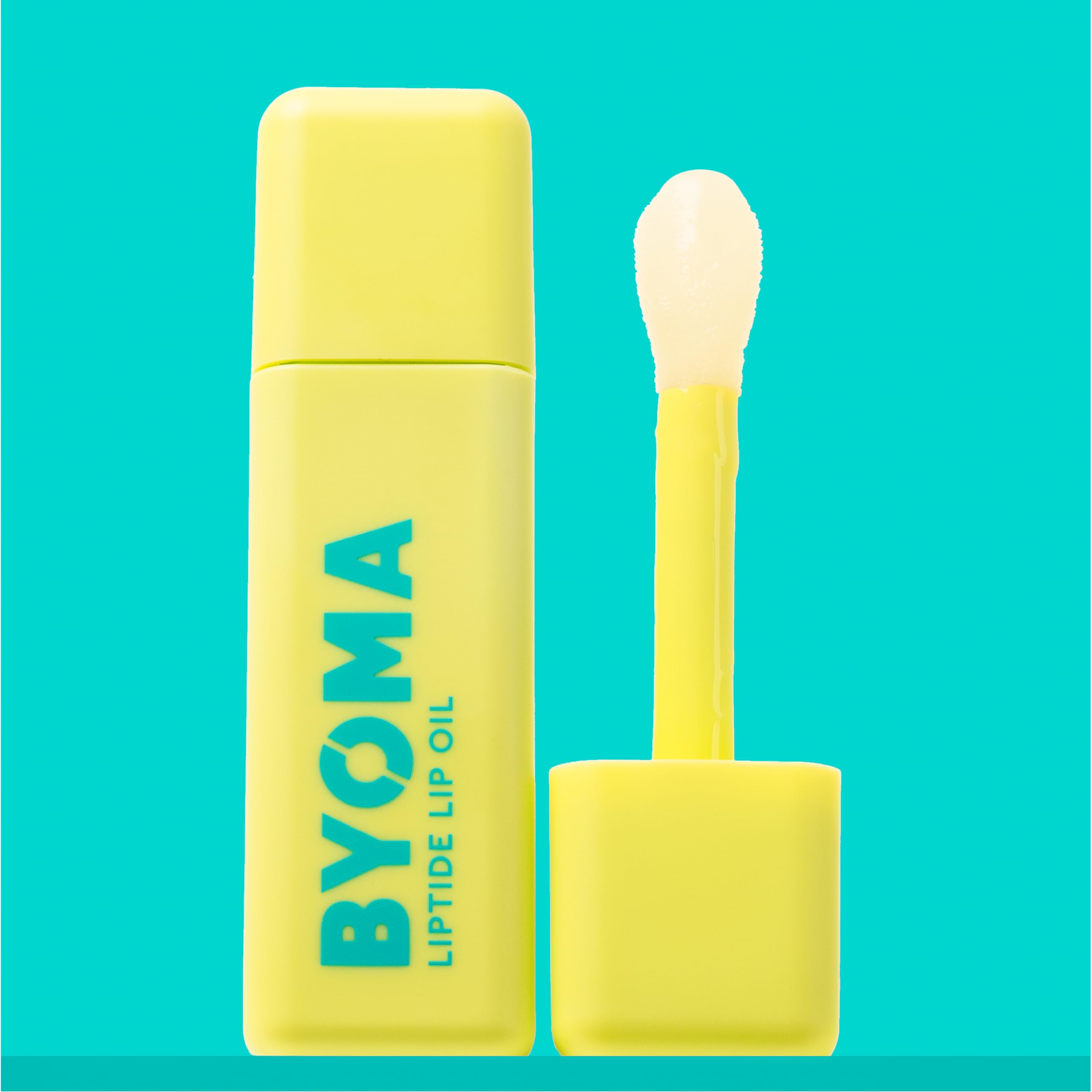 BYOMA Liptide Lip Oil - Glossy, Non-Sticky Gloss - Peptide Lip Treatment with Peptides, Avocado & Tamanu Oils - Softens, Plumps,