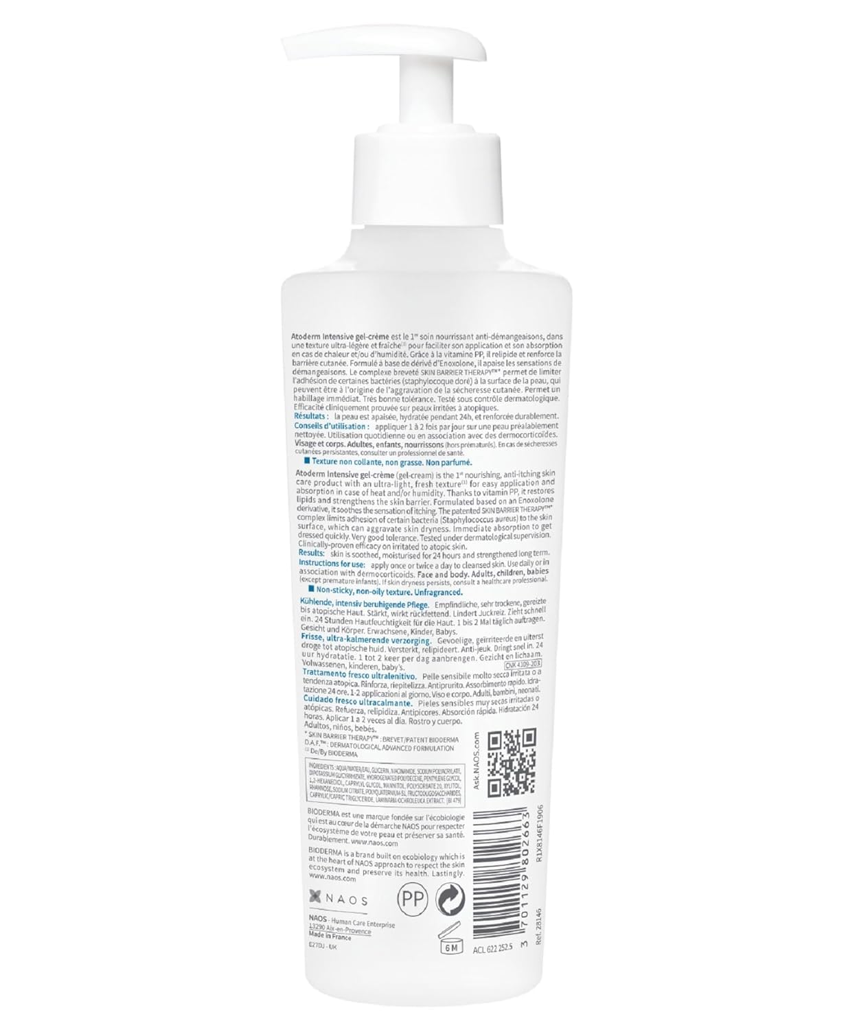 Atoderm Intensive gel-cream - Ultra soothing gel for very dry prone to atopic