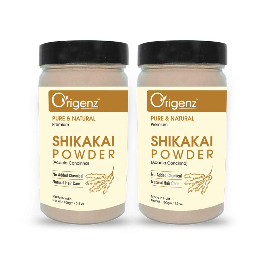 Origenz Pure Shikakai Powder For Hair Conditioner & Cleanser, Healthy Scalp, Helps To Control Dandruff | Acacia Concinna | 100Gm