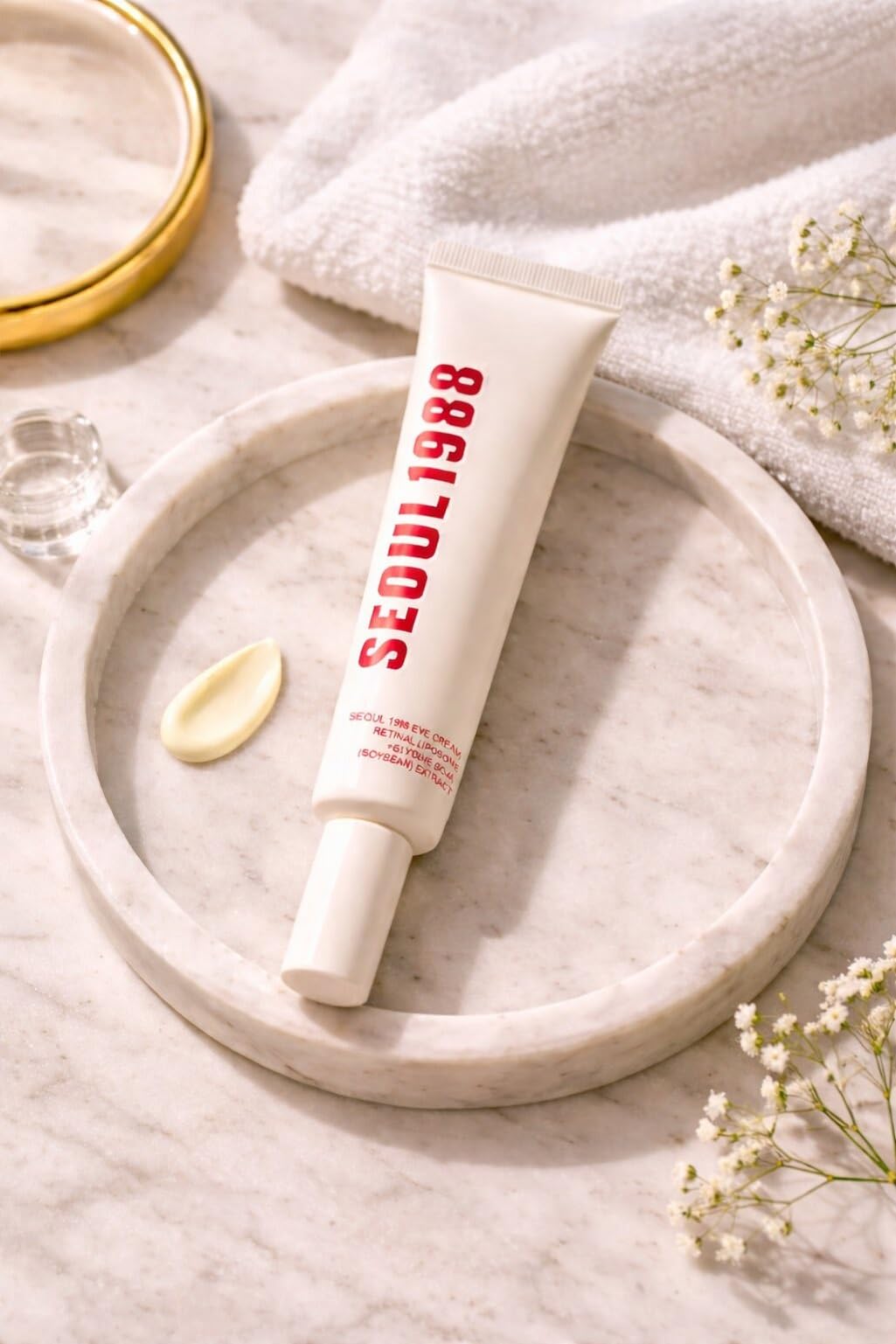 Mobdesk Under Eye Brightening Creams - Glygine Soja, Eye Cream | Under Eyes Dark Circle Remover | Fast Absorbing Texture, Anti W
