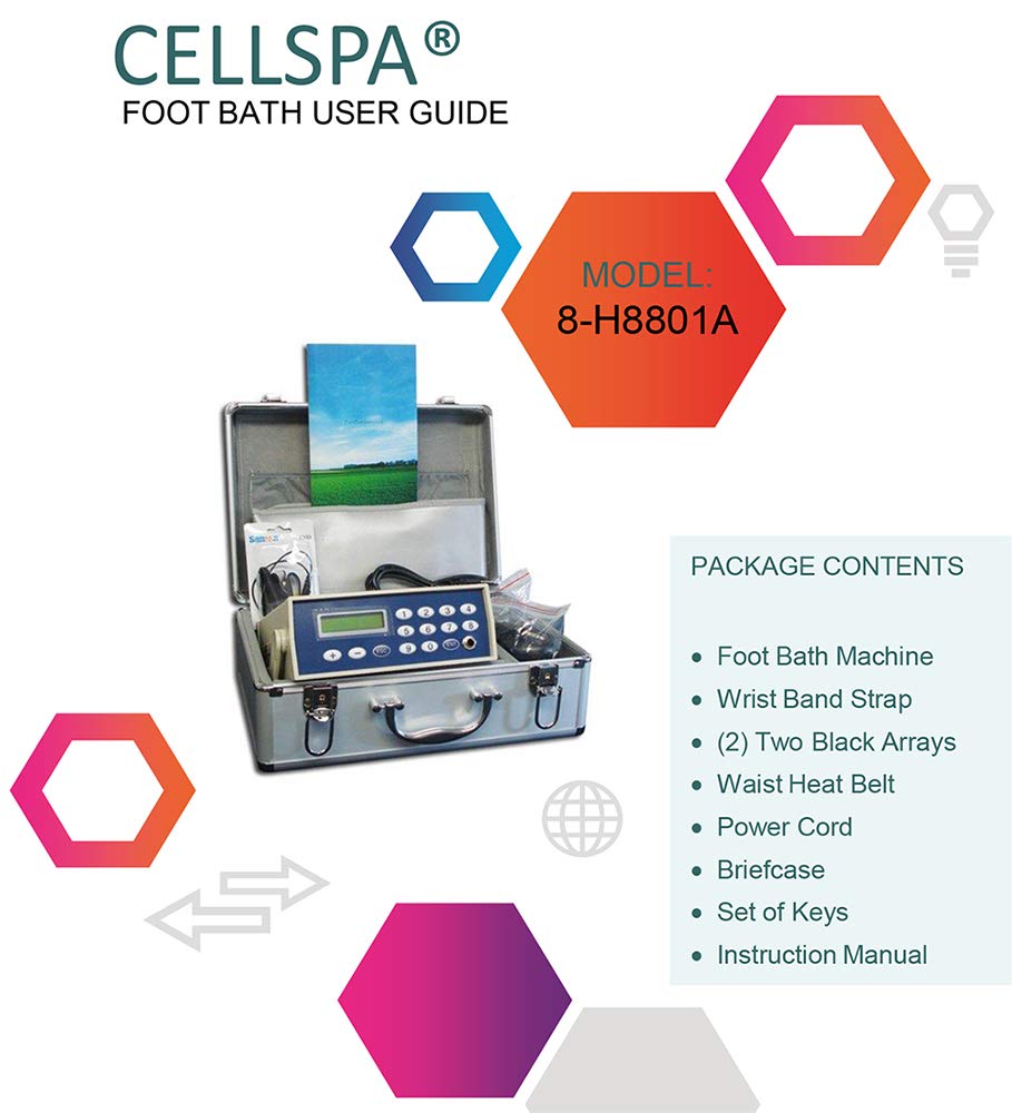 Cell Spa, Fir Belt Chi Ionic Ion Detox Machine Foot Bath Aqua Spa Cleanse