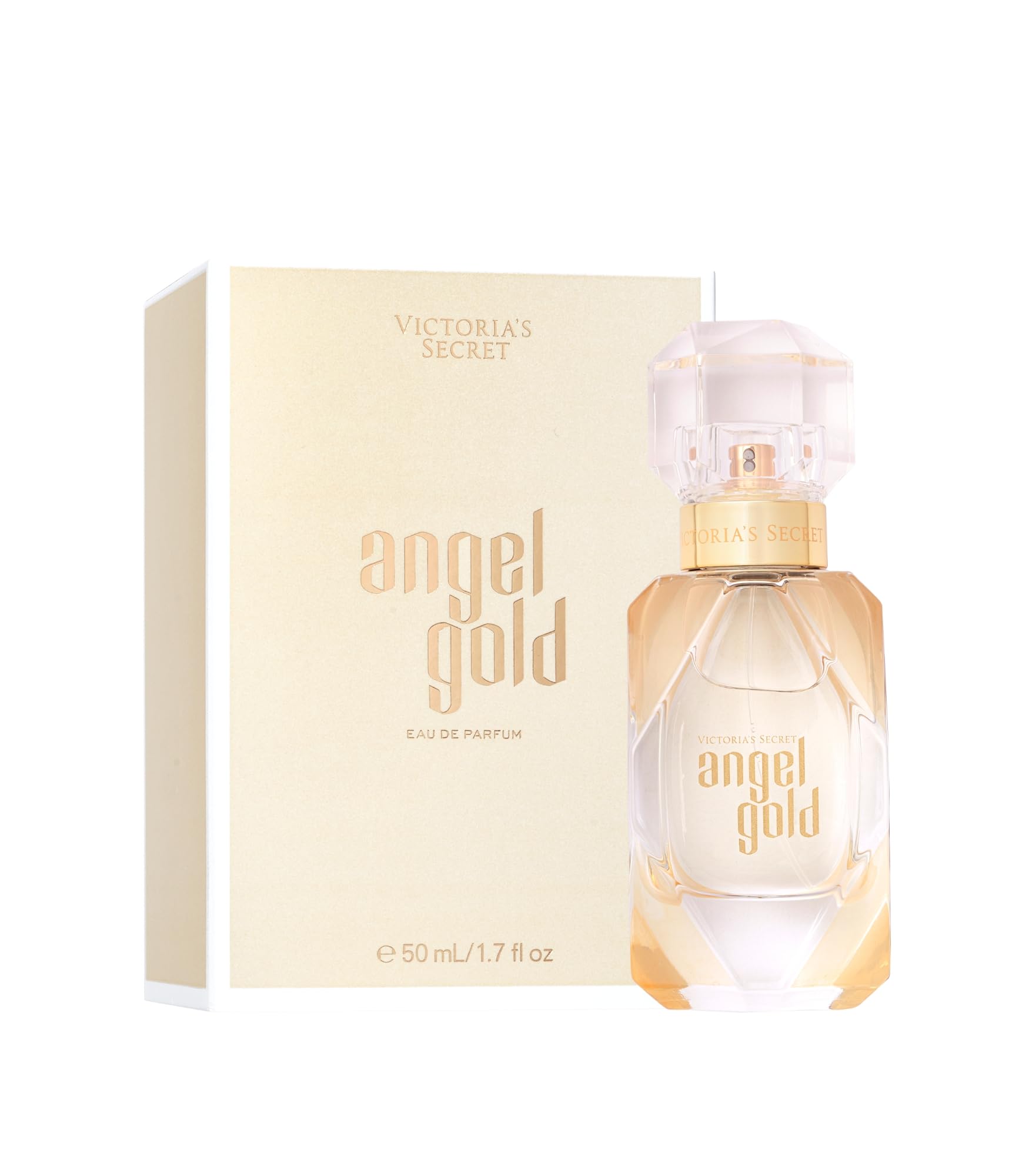 Victoria 's Secret Angel Gold Eau de Parfum, Notes of Sparkling Bergamot, Gardenia & Musk, Perfumes for Women (1.7 oz)