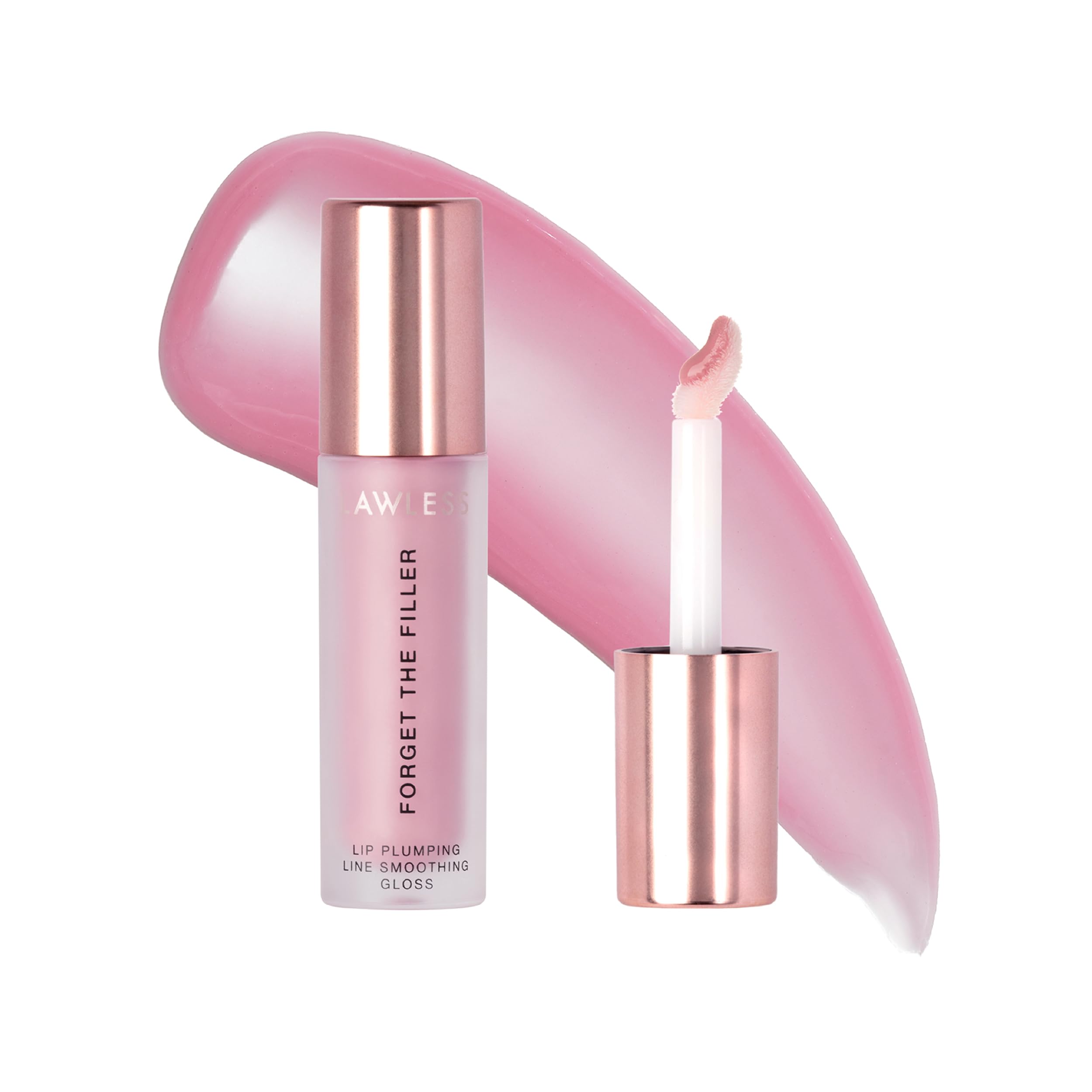 LAWLESS Forget the Filler Lip Plumping Line Smoothing Gloss - Lavender Sorbet - Premium Volumizing Lip Gloss with Natural Ingred