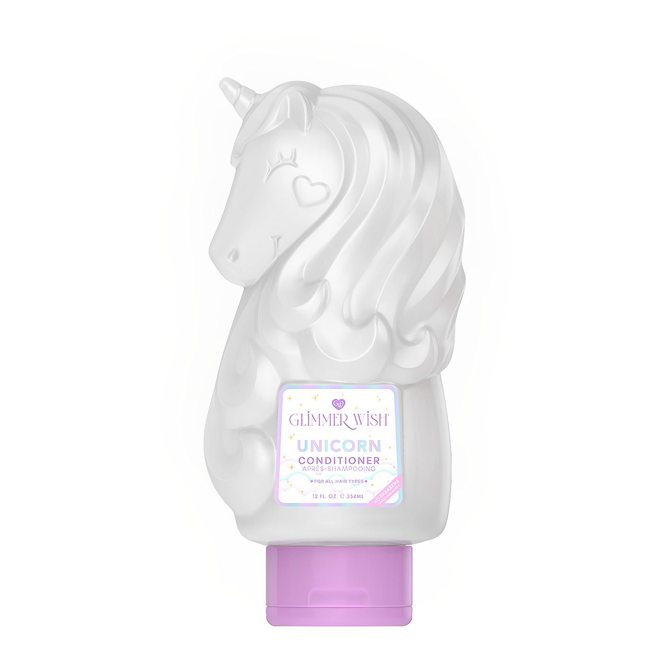 Glimmer Wish Unicorn Kids Conditioner, Paraben and Sulfate Free Conditioner for Strong and Smooth Hair, Kids Hair Care, Cotton C